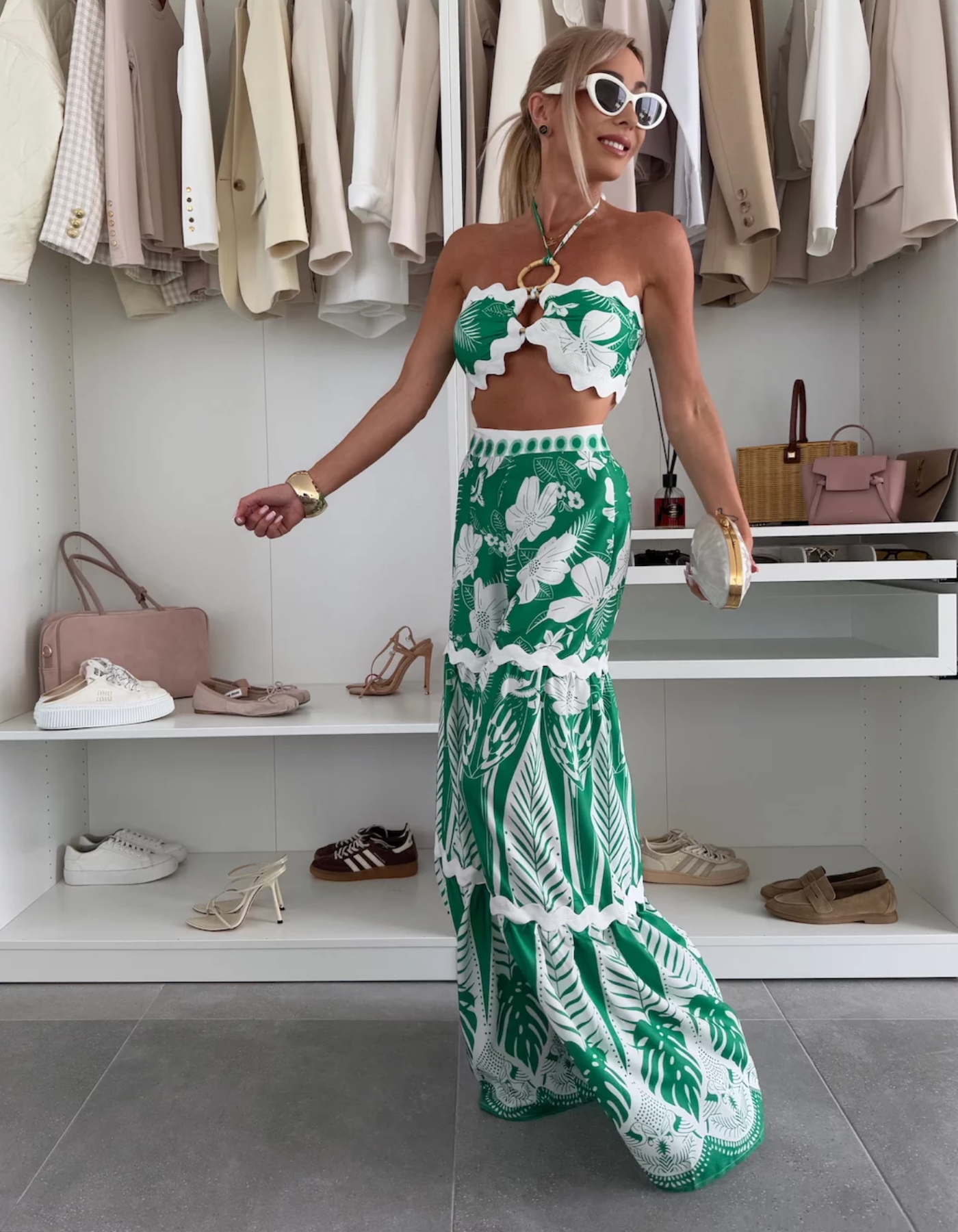 Zafarella – Tropical print flair – Two-piece set-15173824708992-Santi Vento Atelier