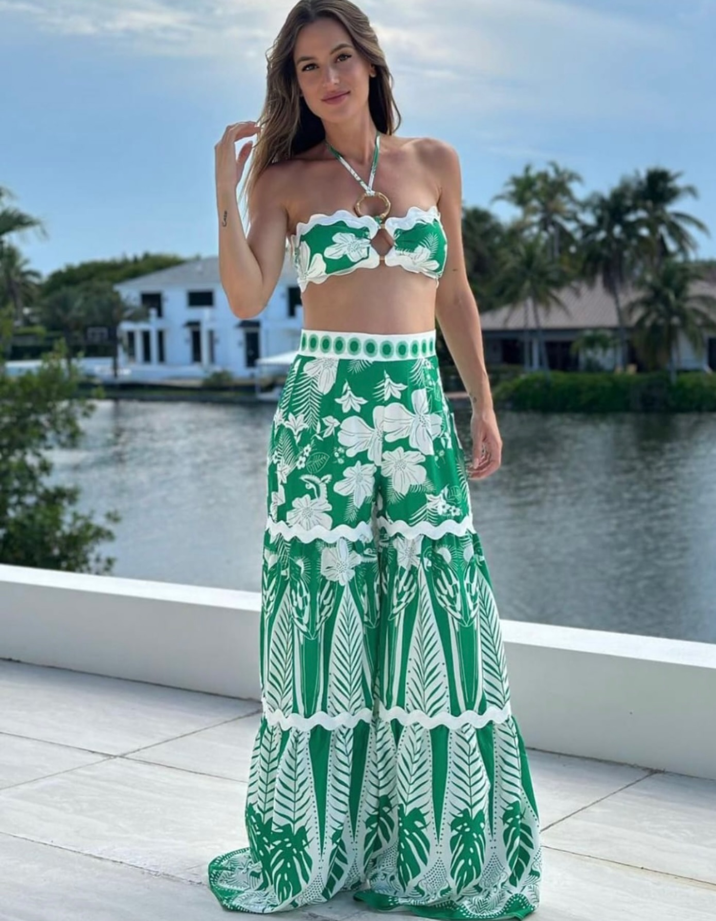 Zafarella – Tropical print flair – Two-piece set-15173824708992-Santi Vento Atelier