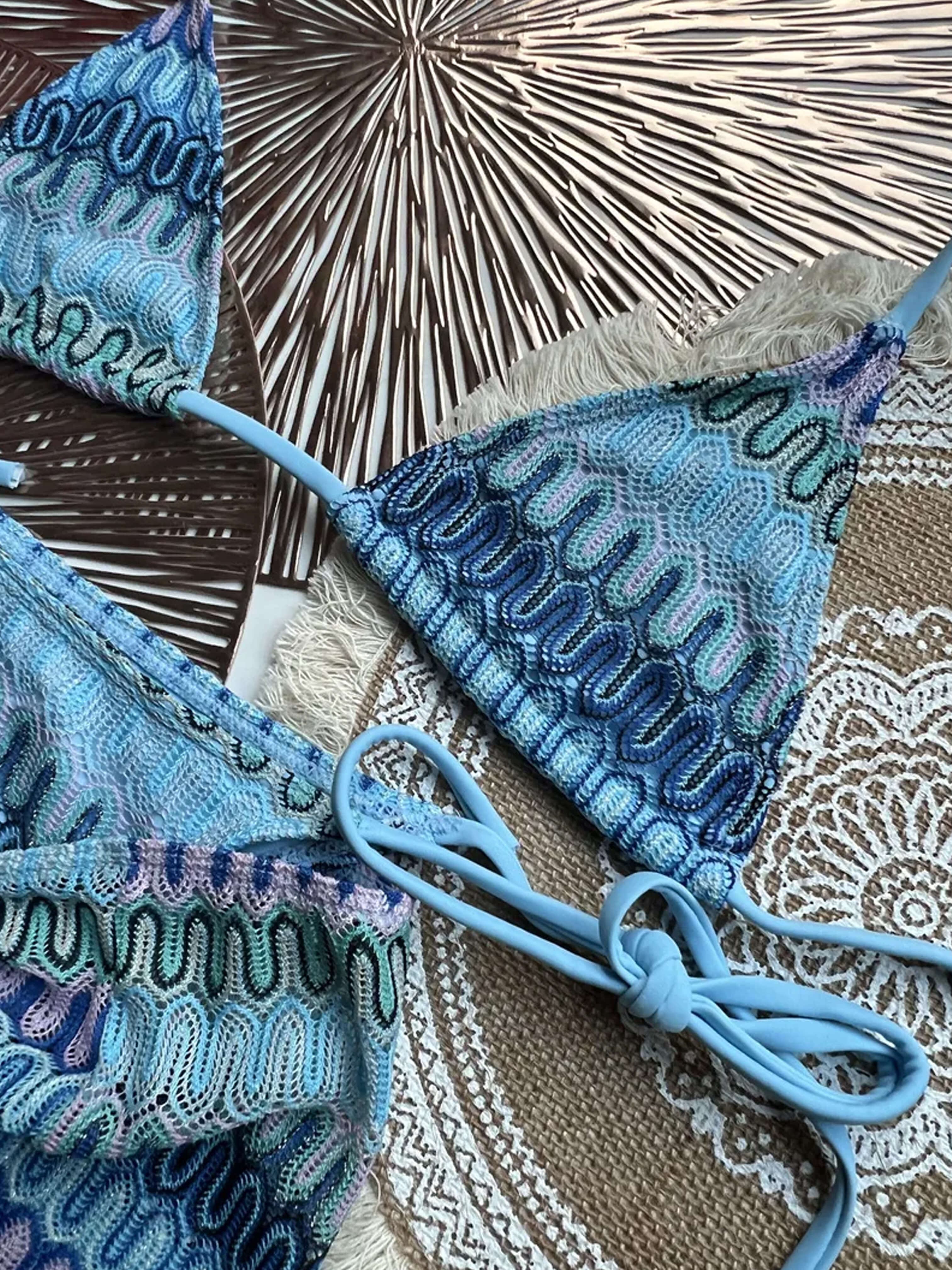 Zaffalina – Wavy knit texture – Bikini set-15157946417536-Santi Vento Atelier