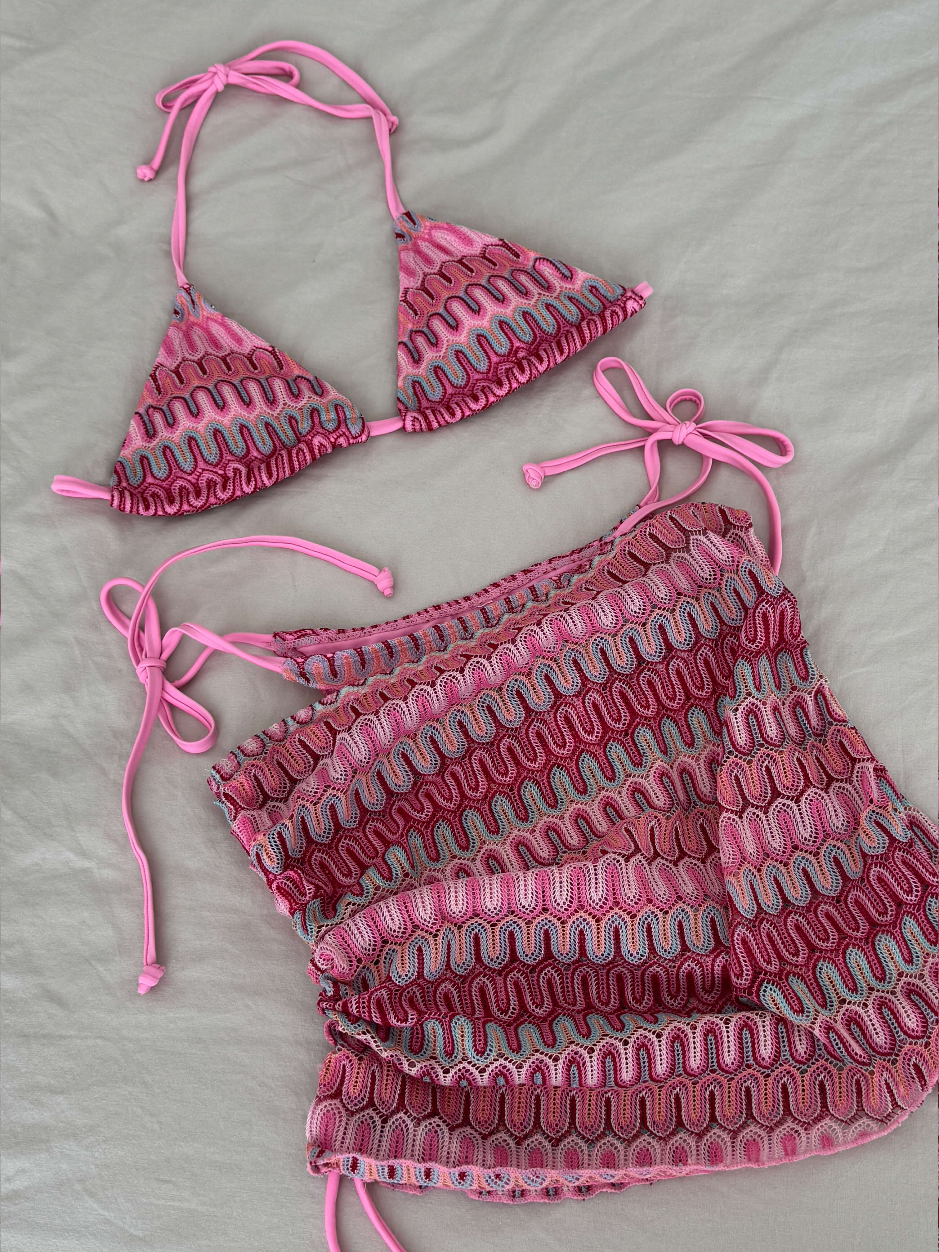 Zaffalina – Wavy knit texture – Bikini set-15157946417536-Santi Vento Atelier