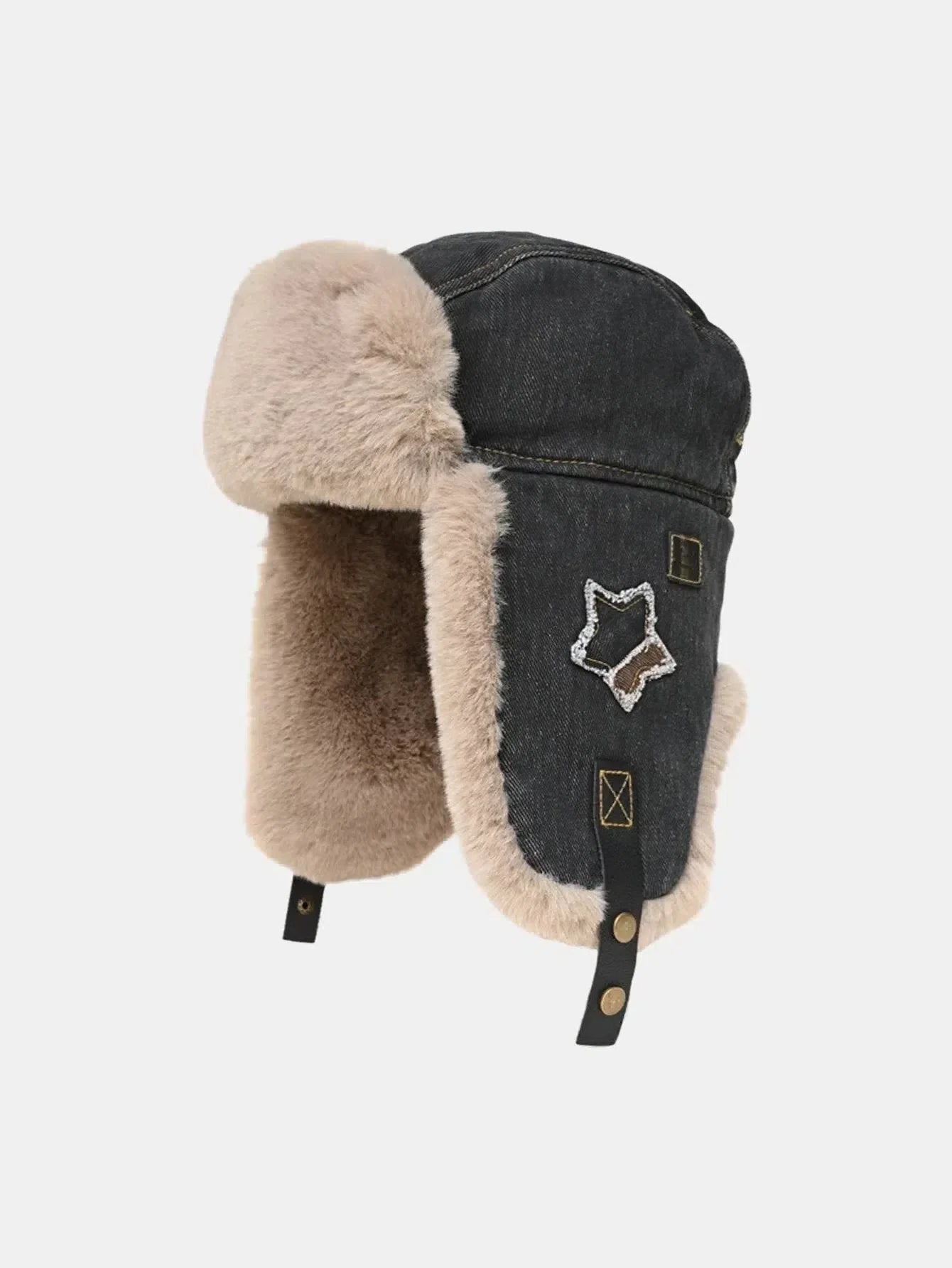 Zanovia – Star patch – Trapper hat-15137967800704-Santi Vento Atelier