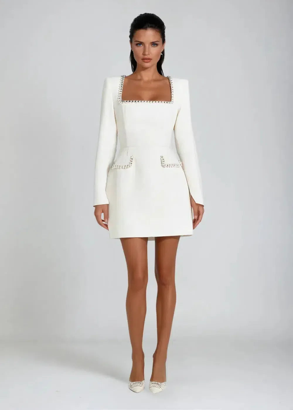 Zélie – Luxurious fabric – Mini dress-15140815077760-Santi Vento Atelier