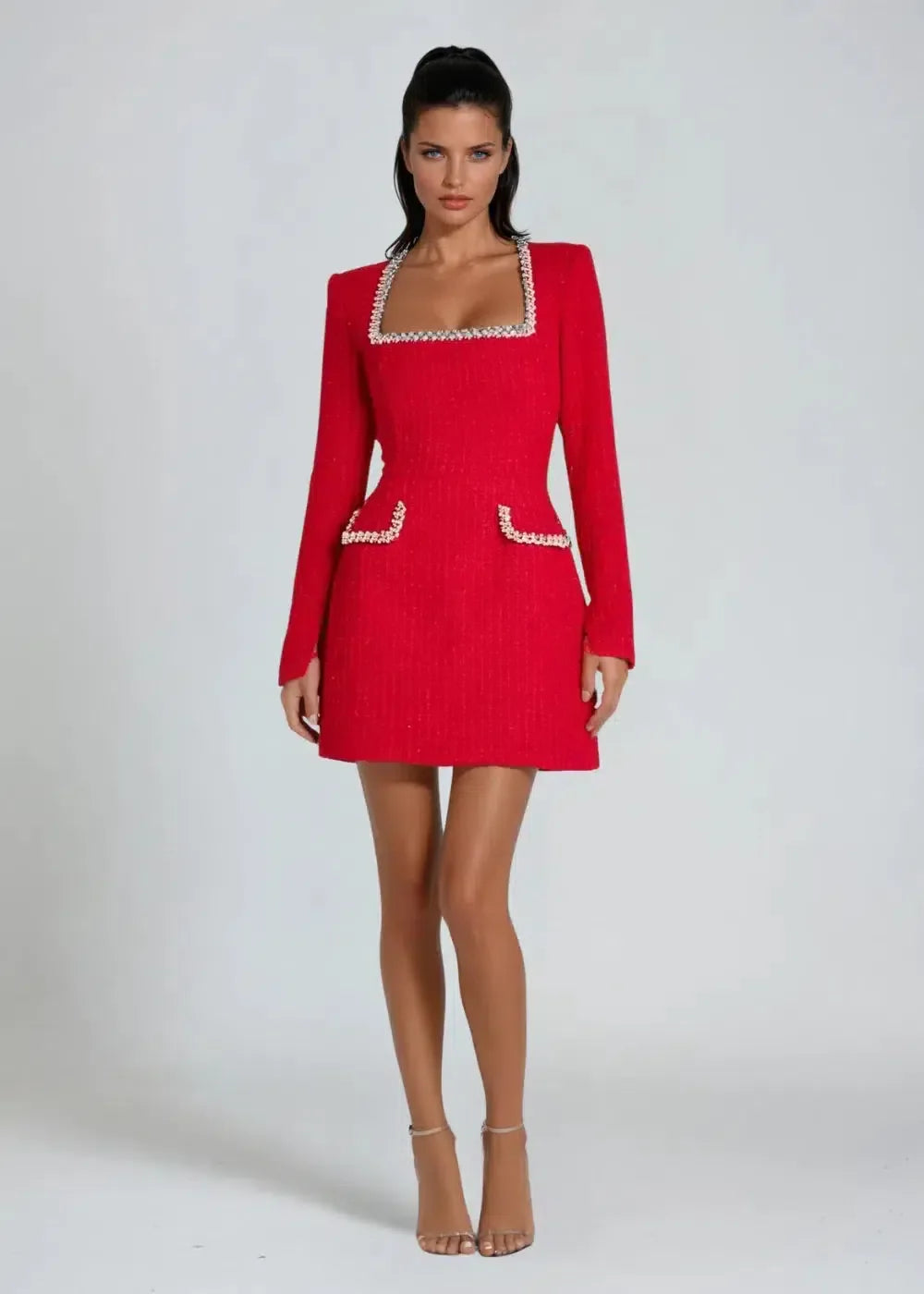 Zélie – Luxurious fabric – Mini dress-15140815077760-Santi Vento Atelier