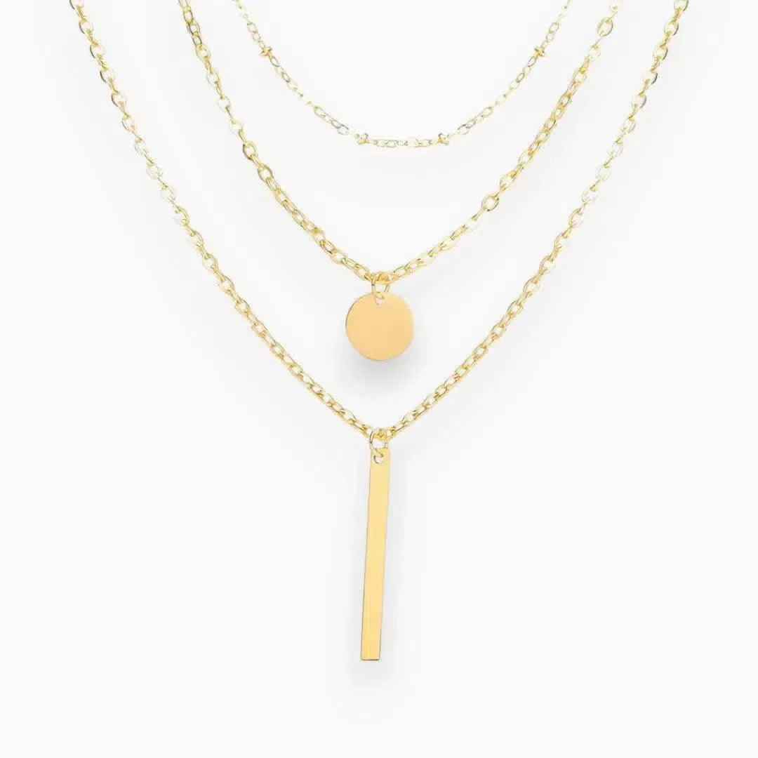 Zenoria – Layered design – Necklace-15137989165440-Santi Vento Atelier