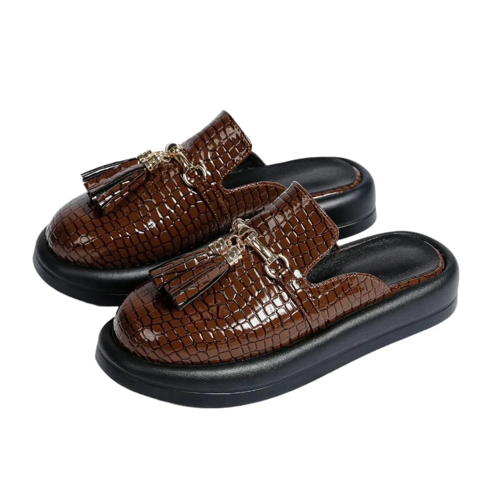 Zéphora – Glossy patent – Leather slides-15137993851264-Santi Vento Atelier