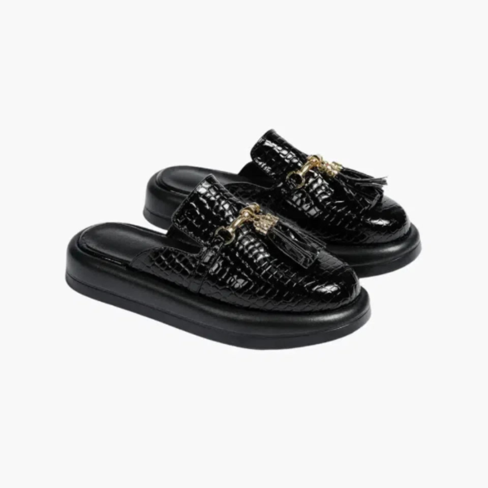 Zéphora – Glossy patent – Leather slides-15137993851264-Santi Vento Atelier