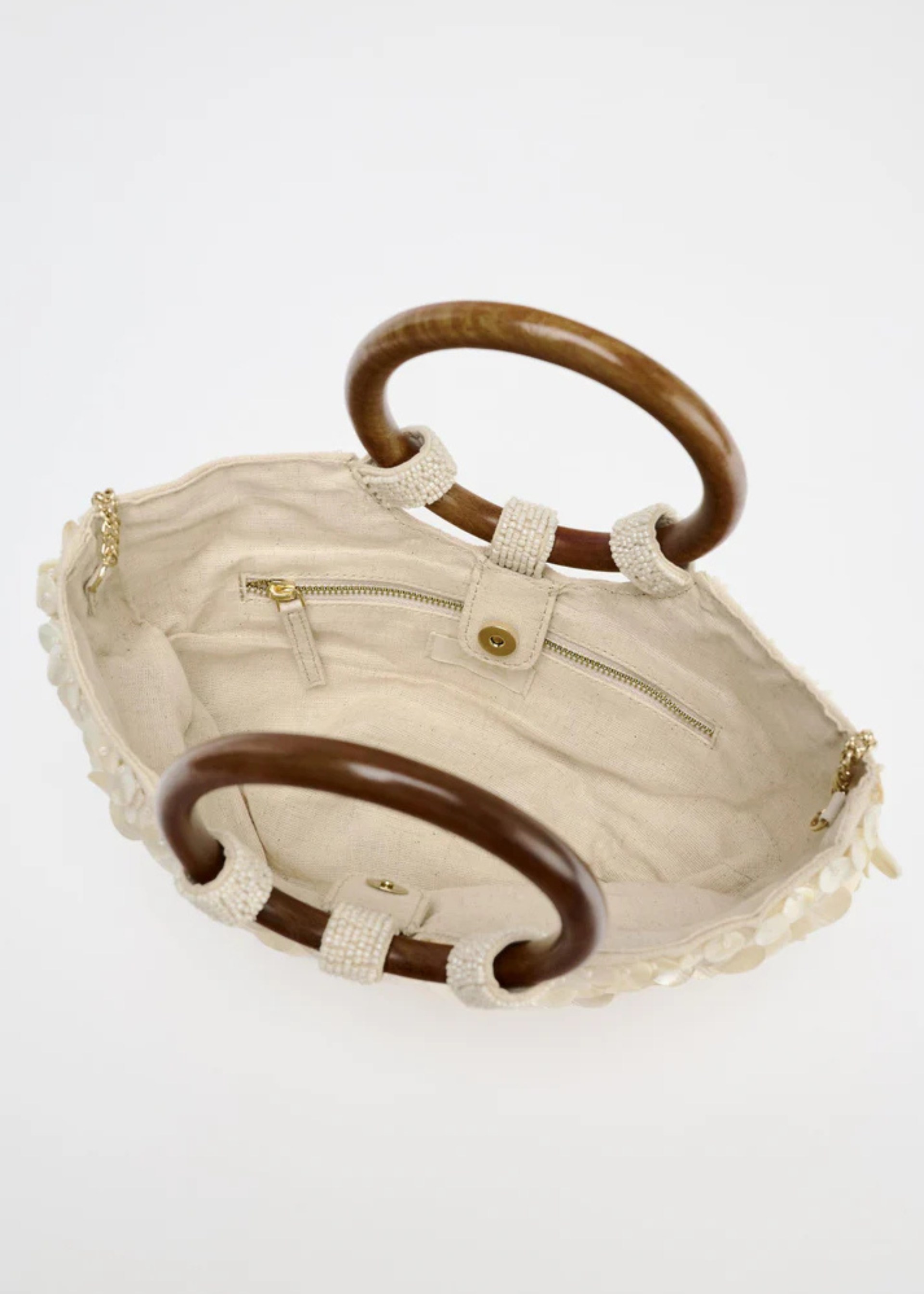 Ziaza – Sequin shell – Statement summer bag-15146112549248-Santi Vento Atelier