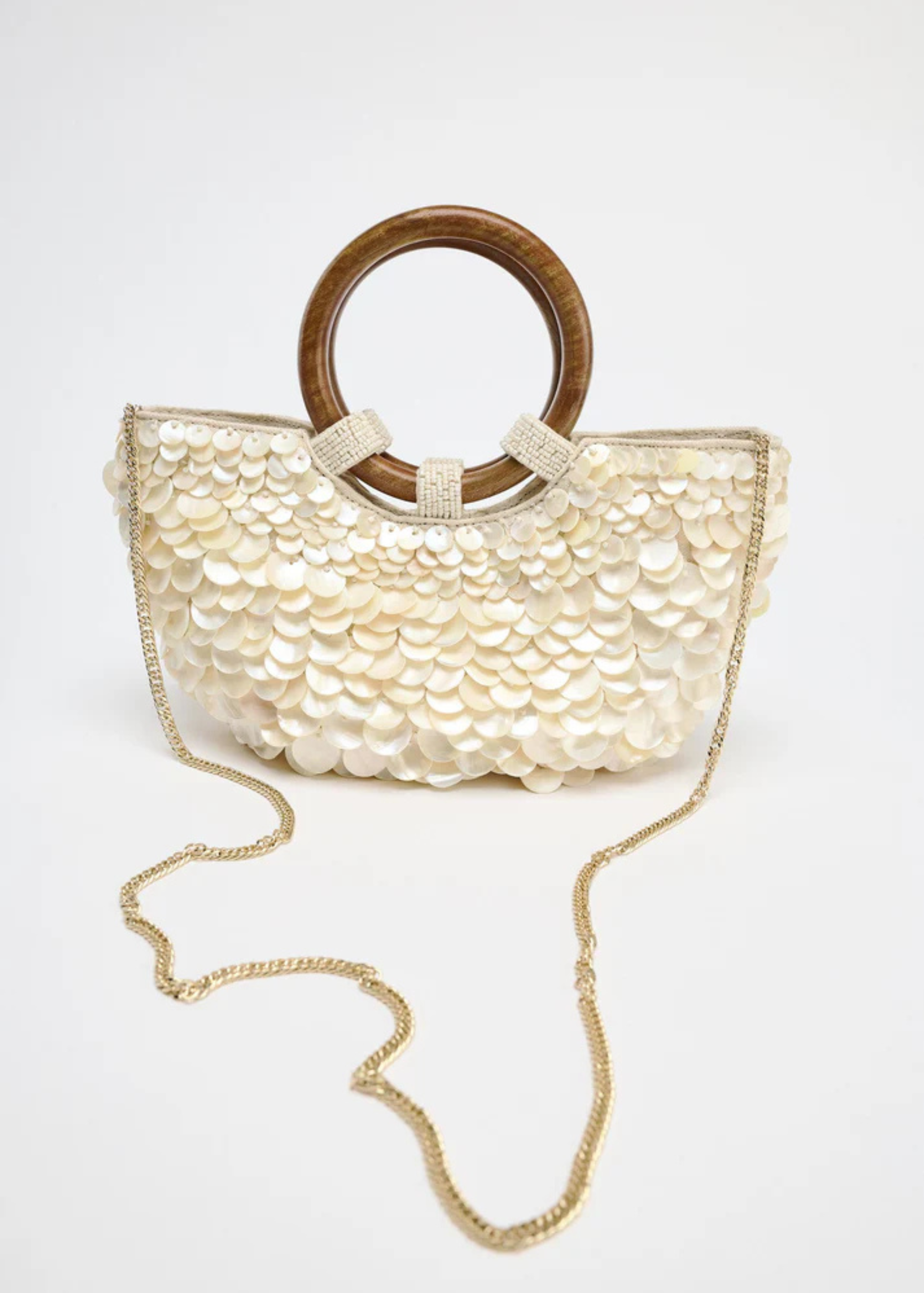 Ziaza – Sequin shell – Statement summer bag-15146112549248-Santi Vento Atelier