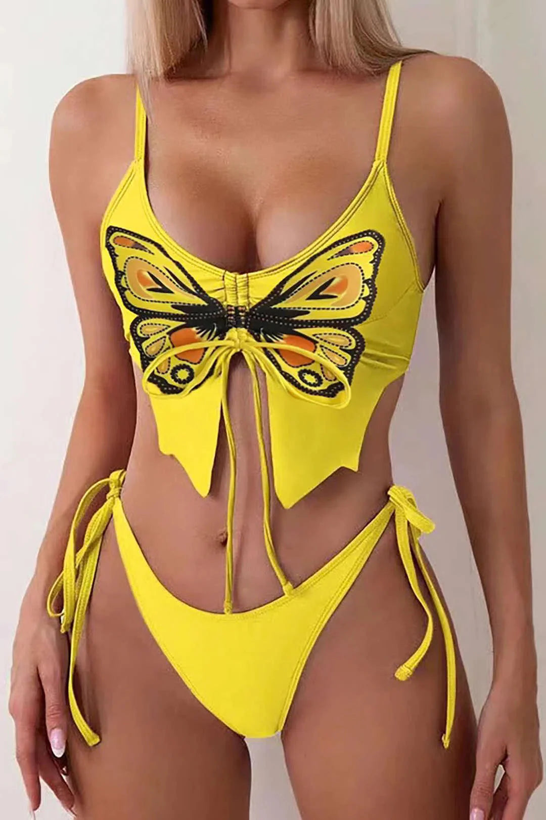 Zirlea – Butterfly pattern – Swimwear set-15138008695168-Santi Vento Atelier