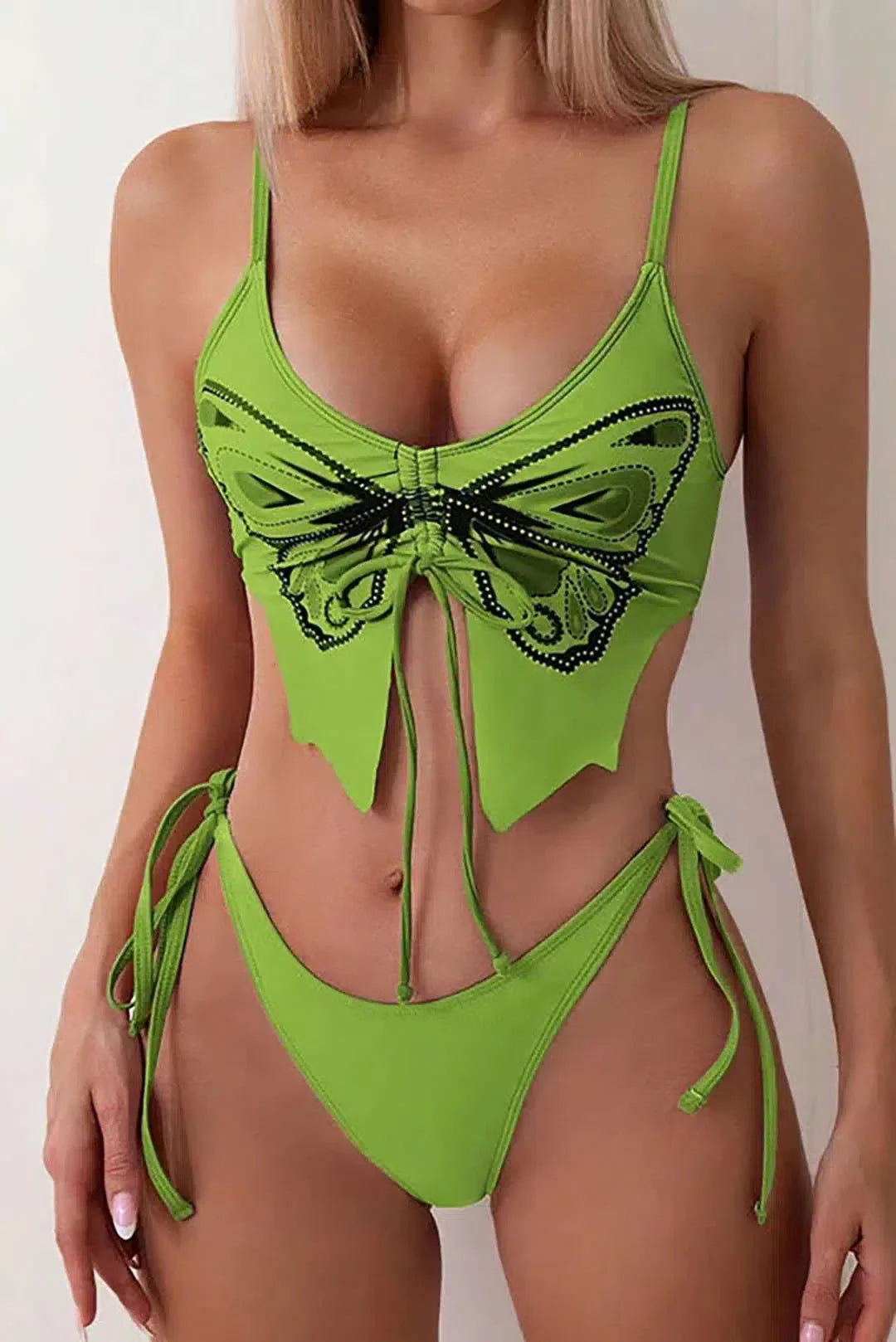 Zirlea – Butterfly pattern – Swimwear set-15138008695168-Santi Vento Atelier