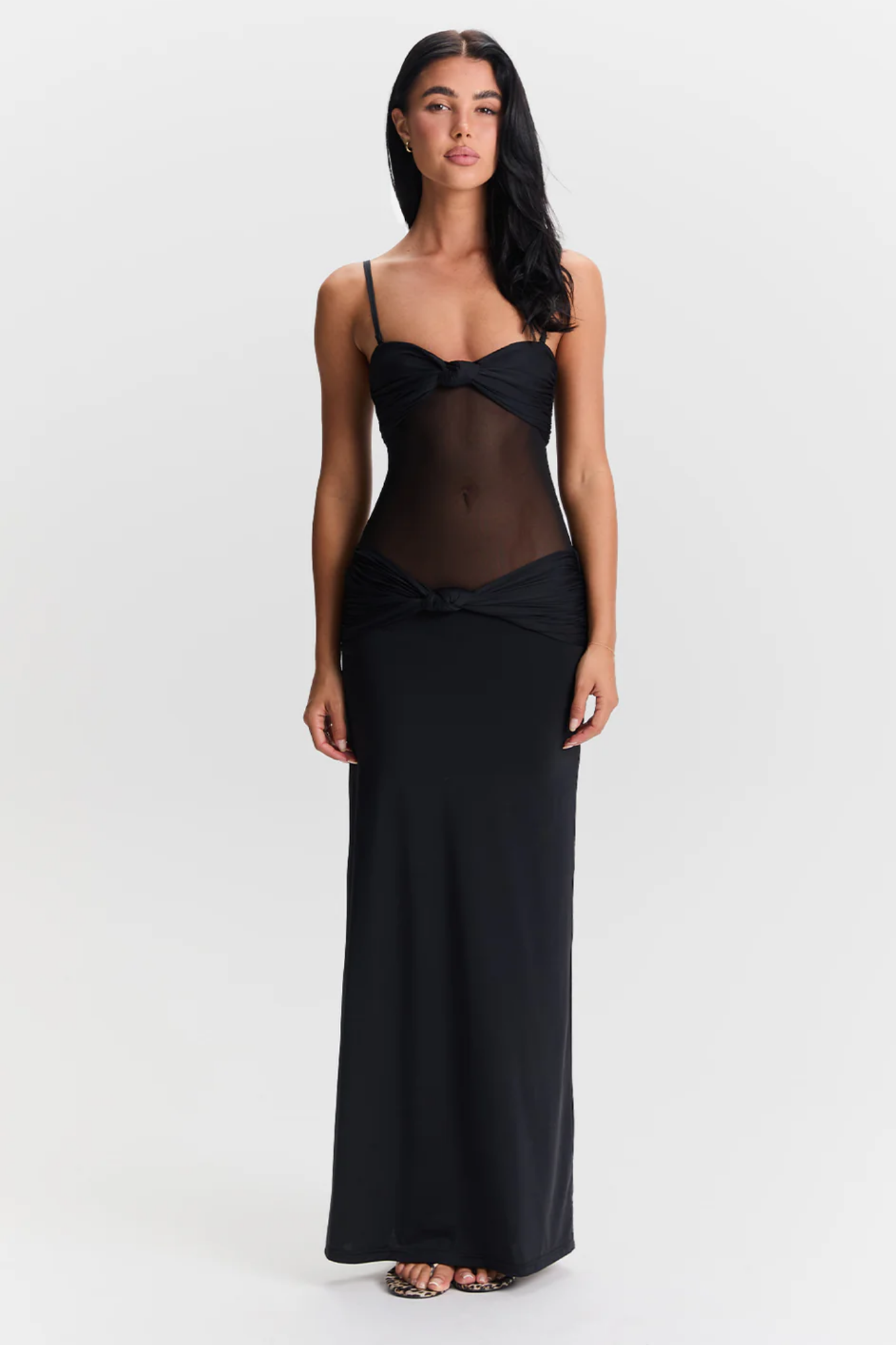 Zoie – Sheer twist detail – Strapless maxi dress-15142099157376-Santi Vento Atelier
