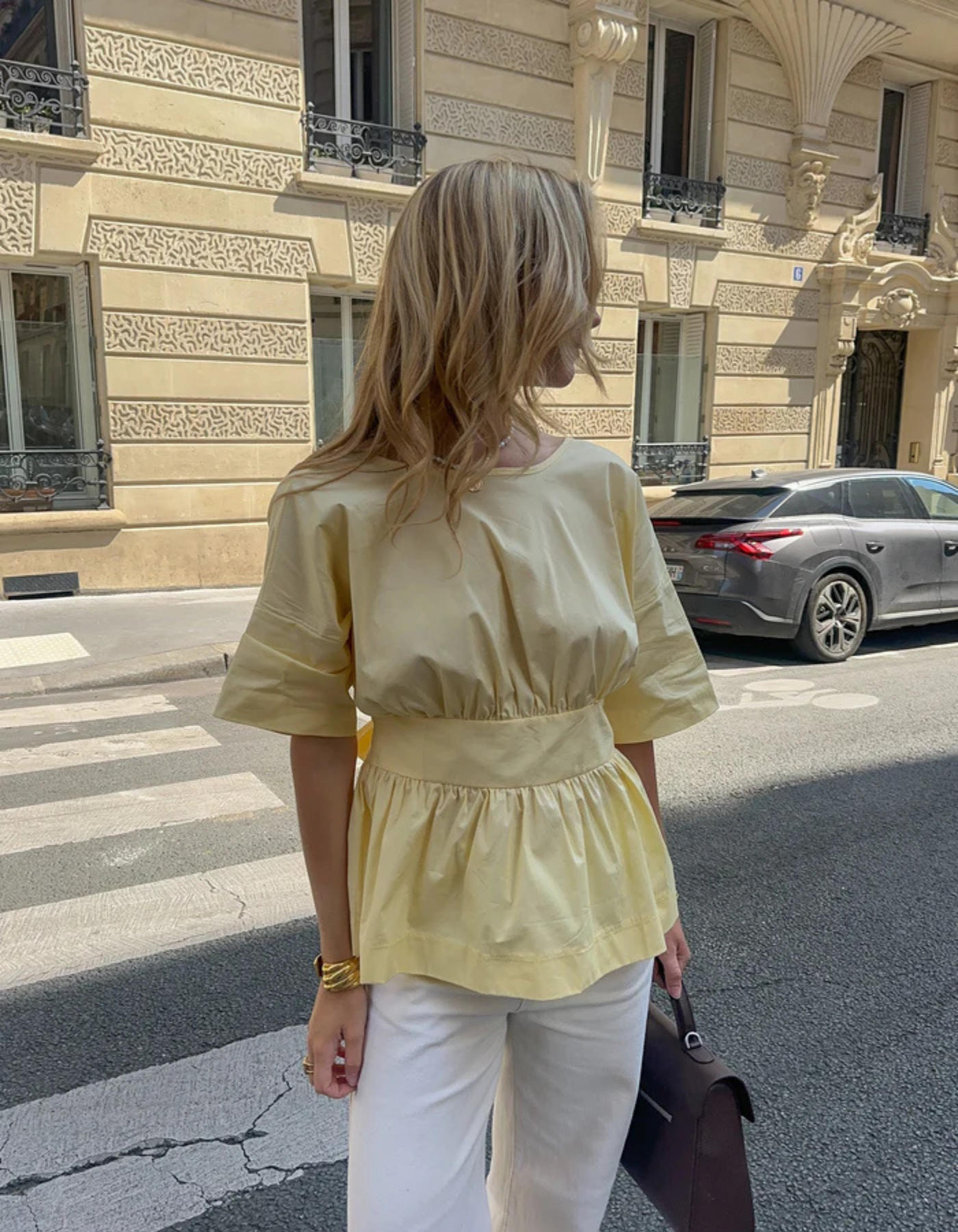 Lumivelle – Open-back charm – Peplum blouse-15144881127808-Santi Vento Atelier
