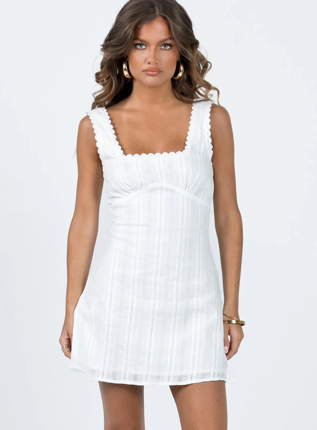 Marivelle – Textured charm – Mini sundress-15148938199424-Santi Vento Atelier