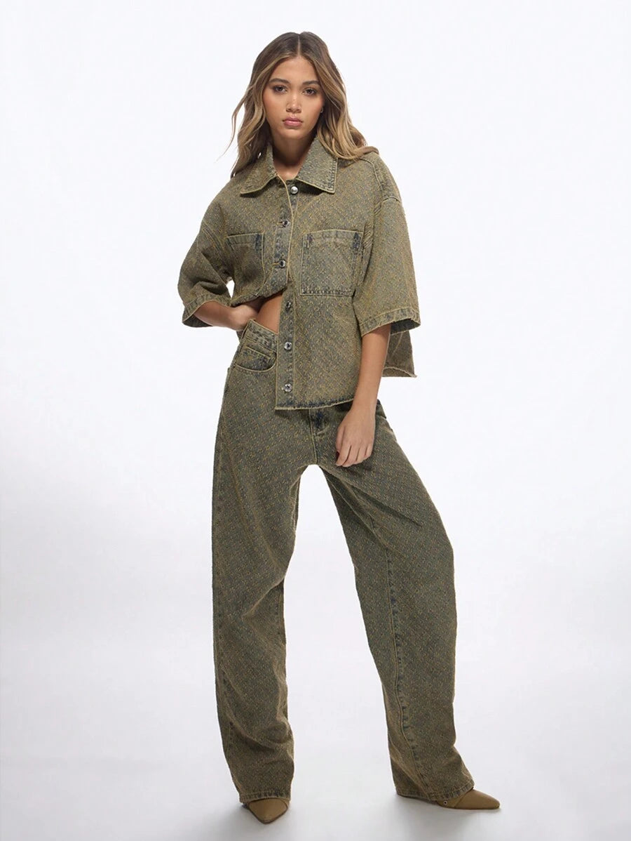 Brunelle – Punk edge – Oversized denim set-15141616583040-Santi Vento Atelier