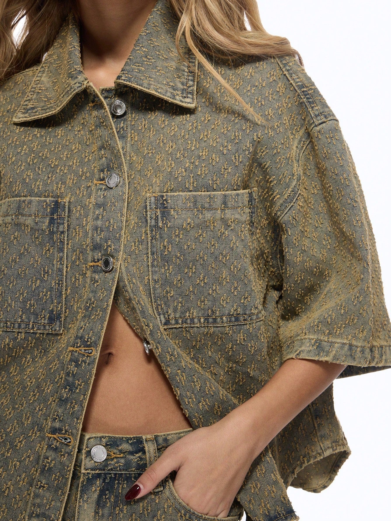 Brunelle – Punk edge – Oversized denim set-15141616583040-Santi Vento Atelier