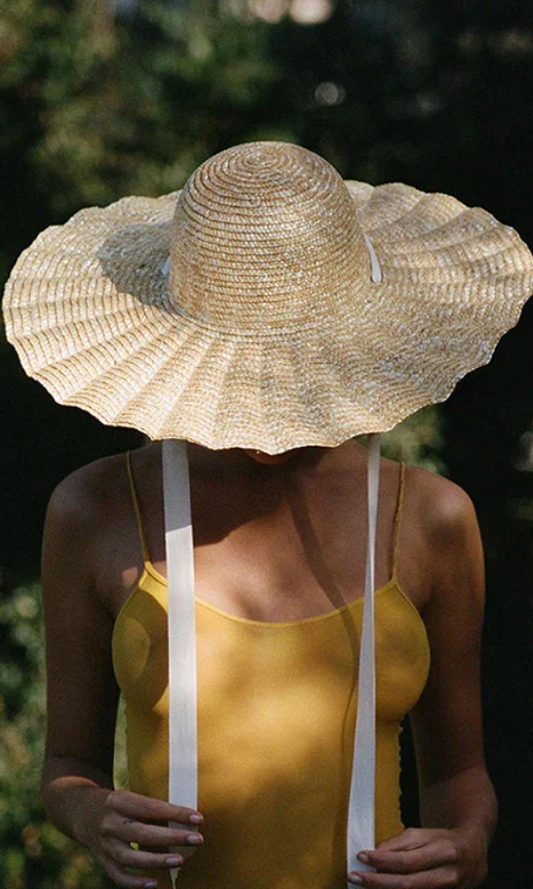 Solvienne – Scalloped ribbon tie – Straw hat-15143509229952-Santi Vento Atelier