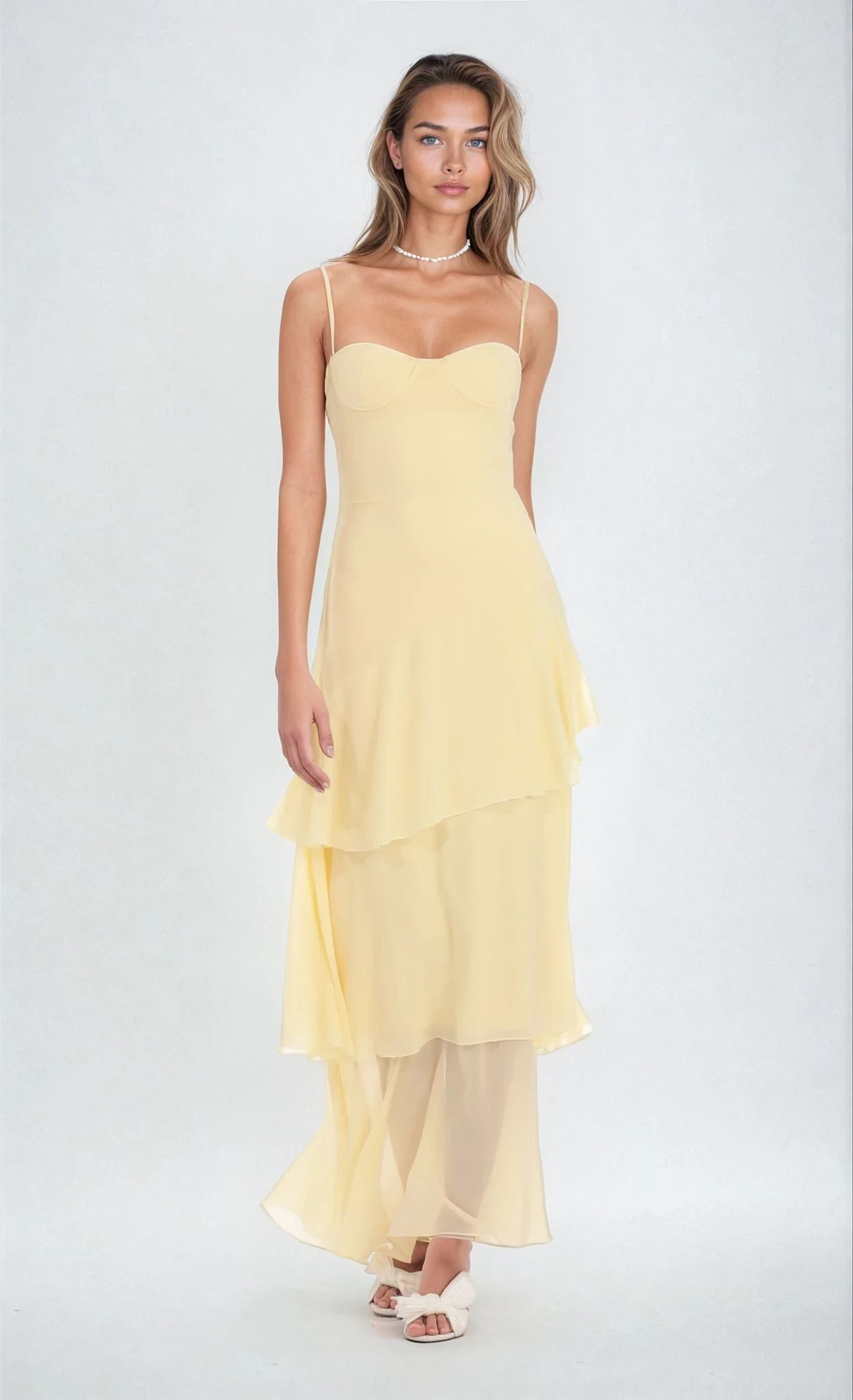 Lumiera – Layered chiffon lightness – Spaghetti strap gown-15148419318144-Santi Vento Atelier