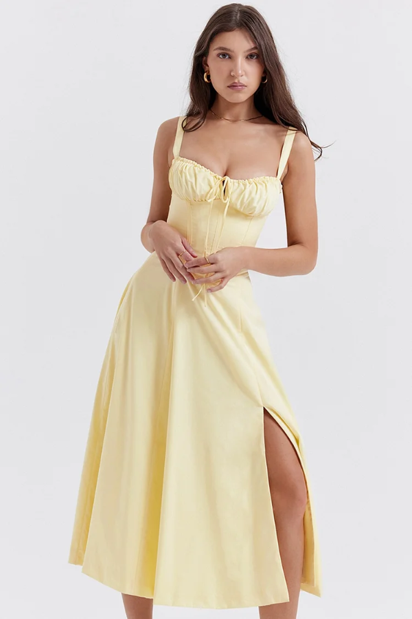 Amelie – Corset bloom – Floral midi dress-15148418236800-Santi Vento Atelier