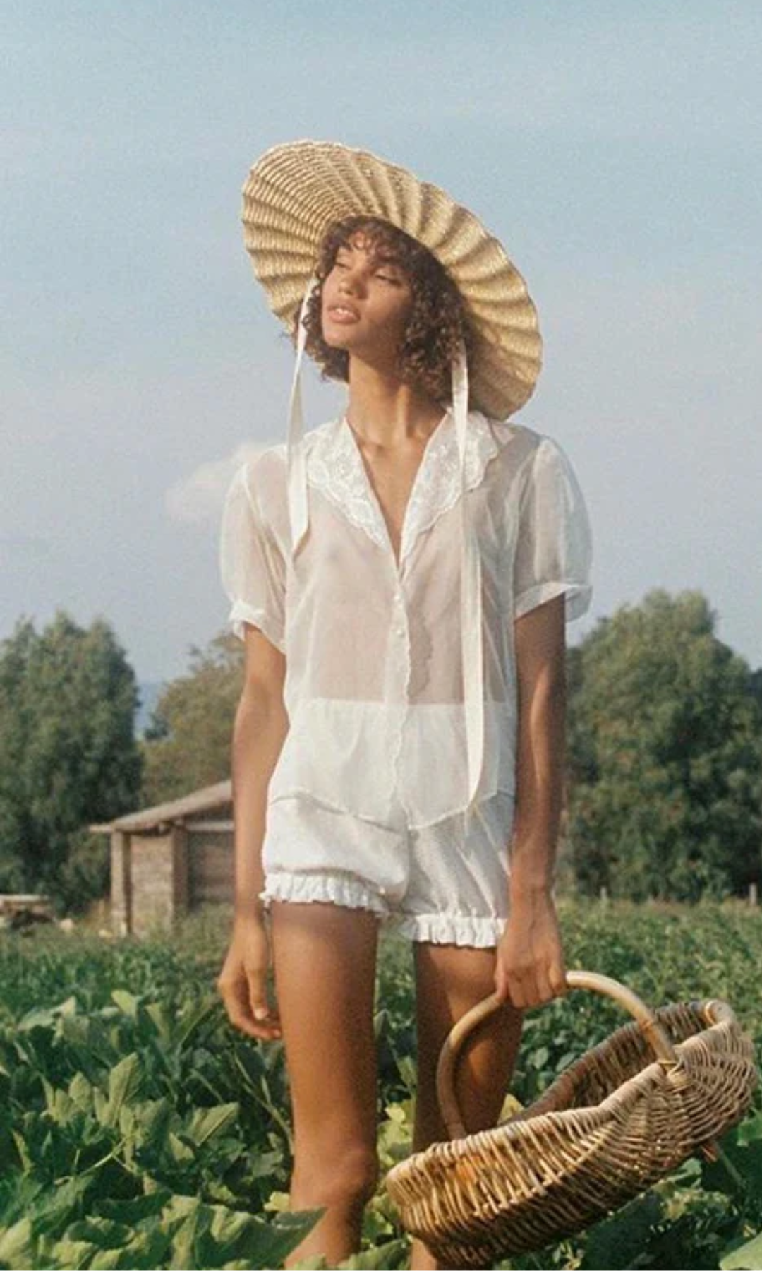 Solvienne – Scalloped ribbon tie – Straw hat-15143509229952-Santi Vento Atelier
