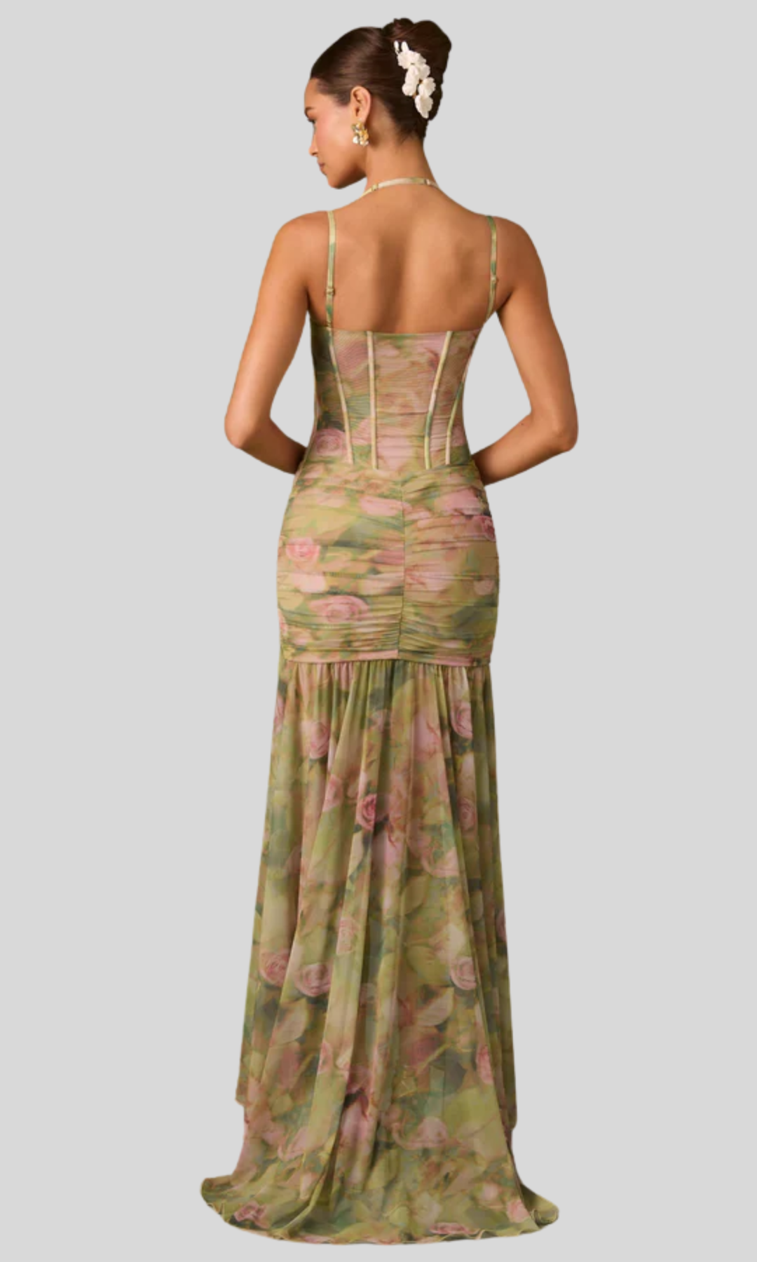 Verelune – Floral draped – Corset maxi dress-15142016647552-Santi Vento Atelier