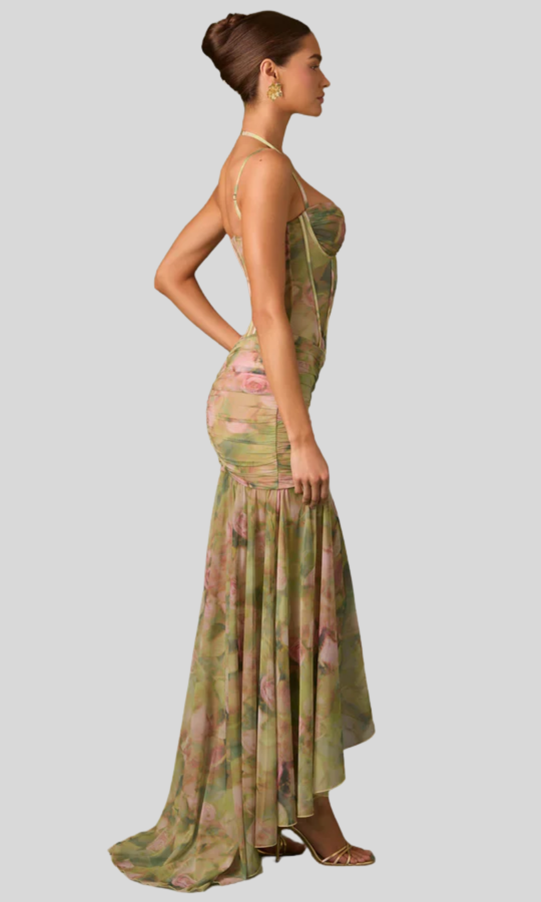 Verelune – Floral draped – Corset maxi dress-15142016647552-Santi Vento Atelier