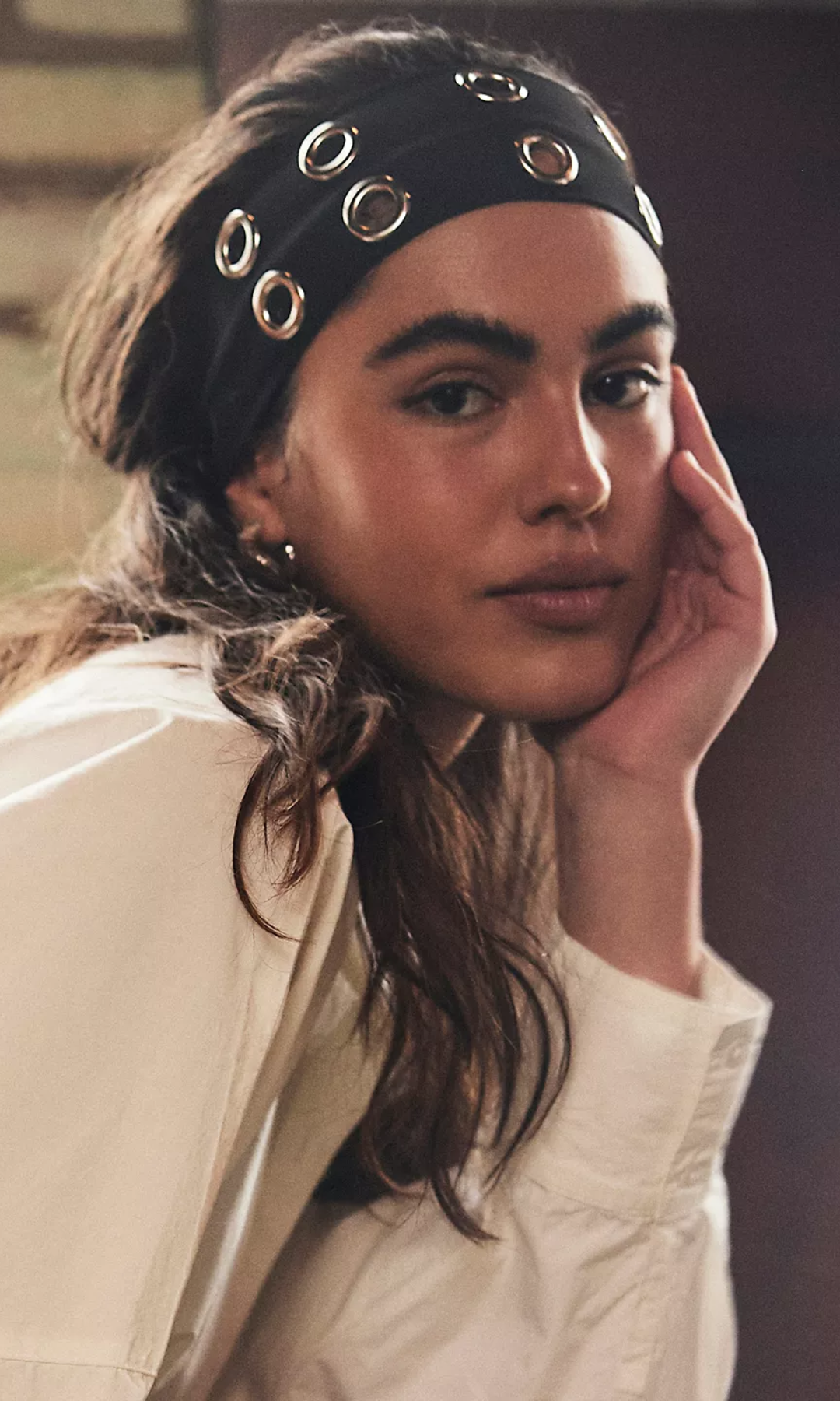 Feretta – Punk eyelet detail – Headband-15143503659392-Santi Vento Atelier