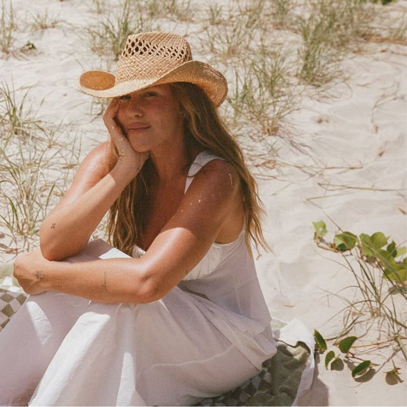 Solara – Open weave – Straw cowboy hat-15143509393792-Santi Vento Atelier