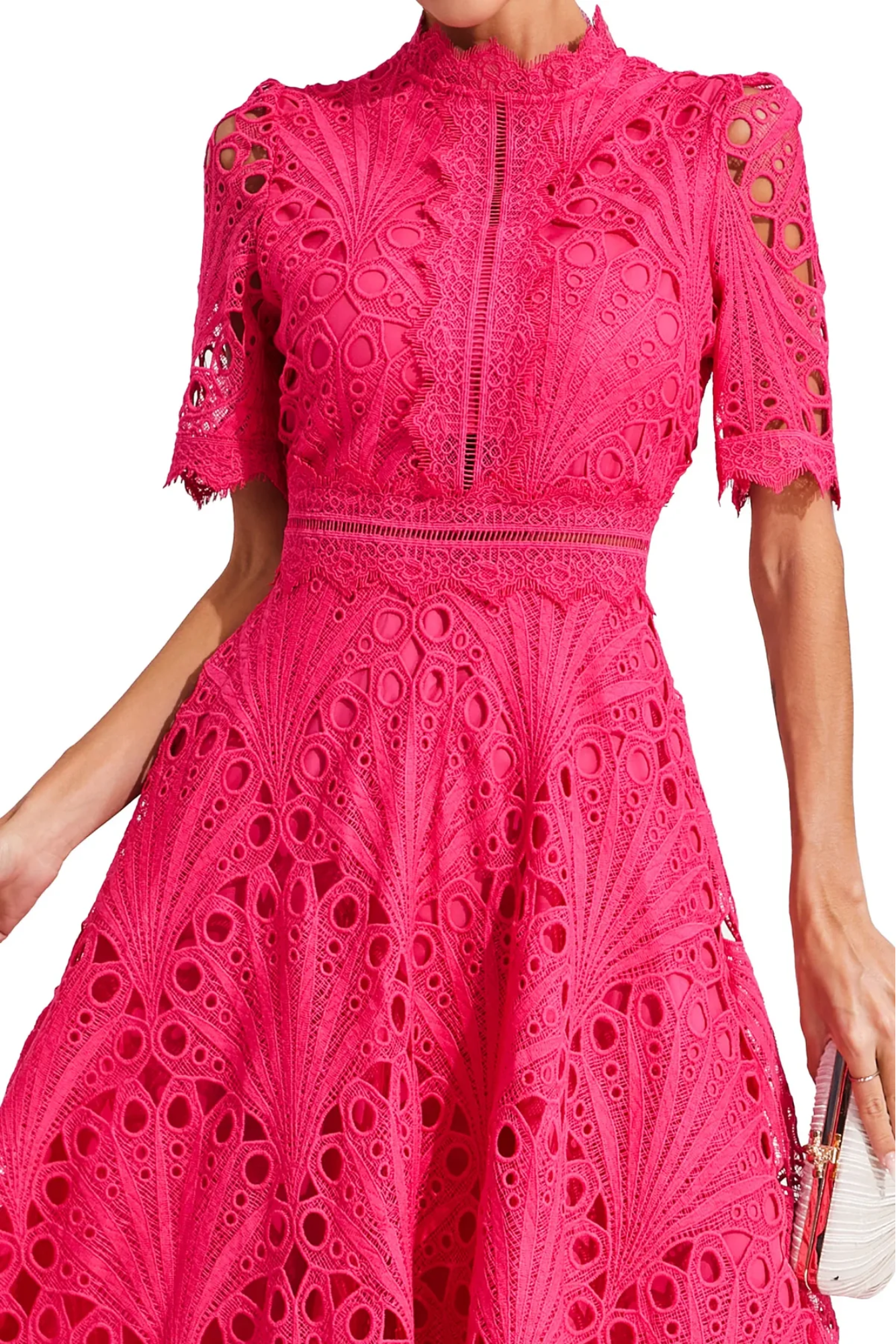 Charlisse – Delicate lace elegance – Midi dress-15139772629376-Santi Vento Atelier