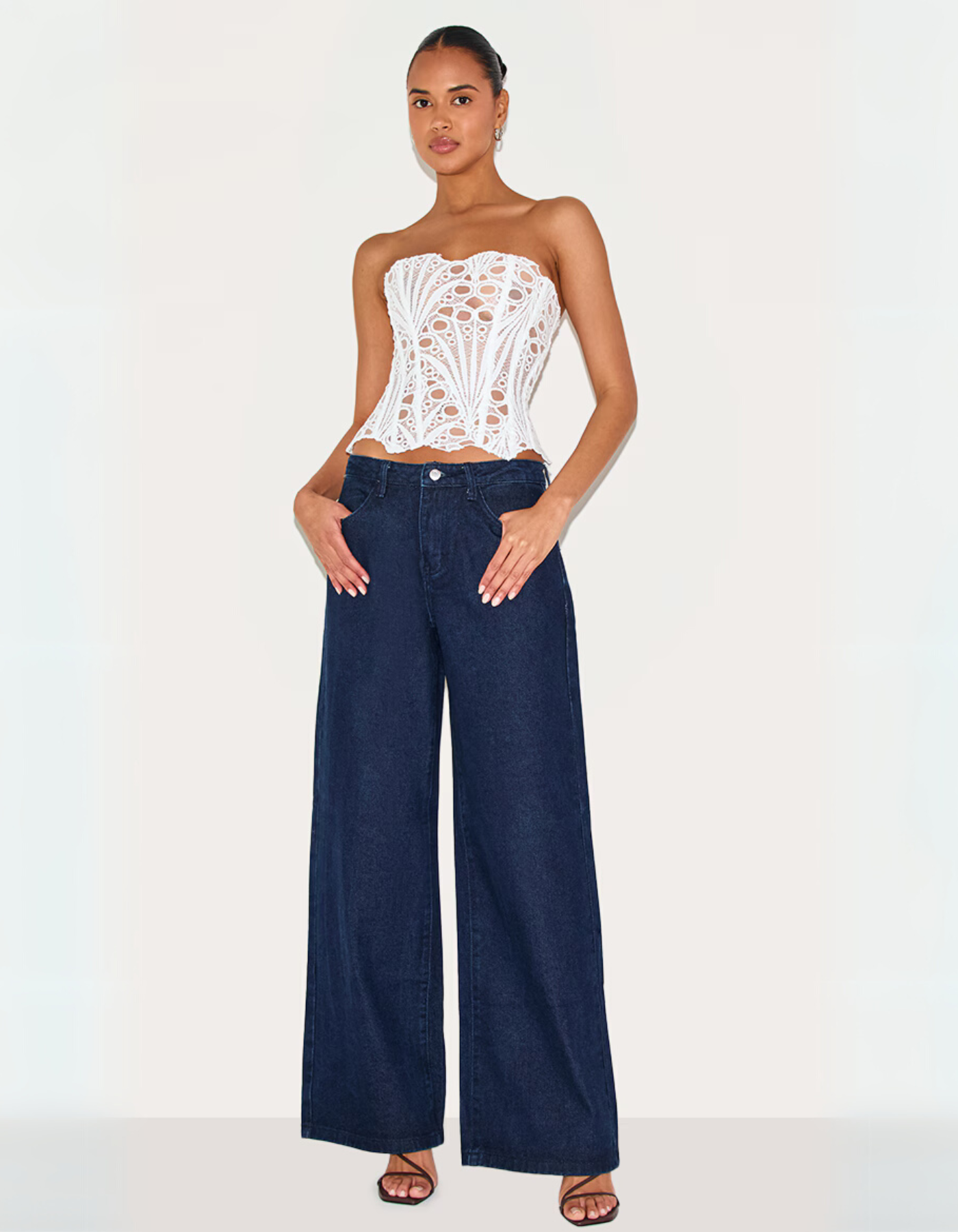 Sorellina – Embroidered cut-out lace – Corset top-15139892494720-Santi Vento Atelier