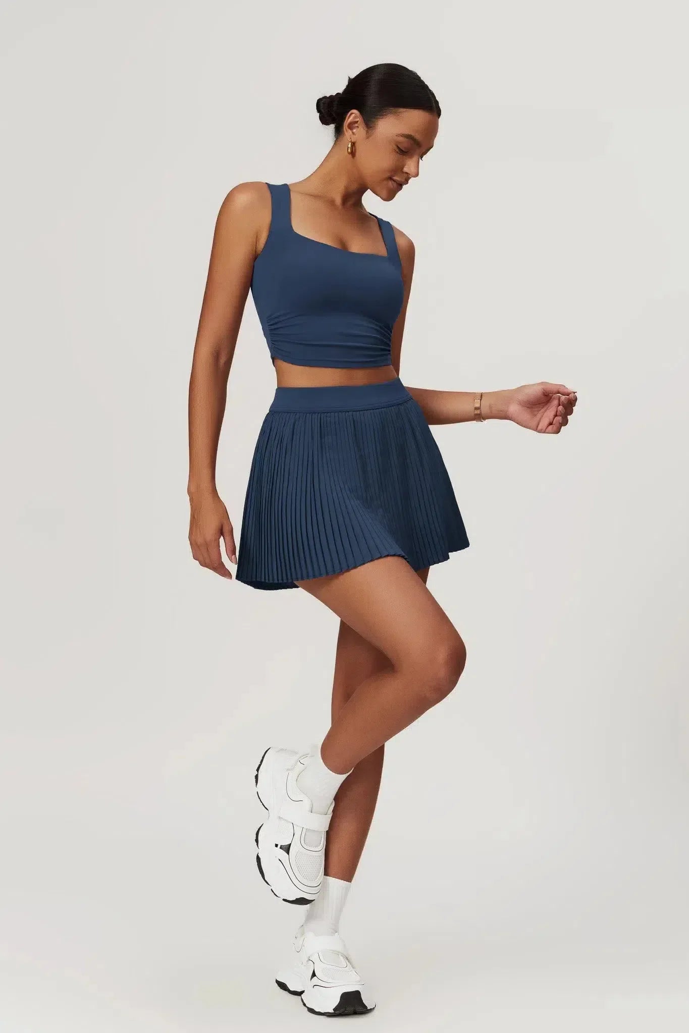 Abriana – Pleated design – Mini skirt-15138001486208-Santi Vento Atelier