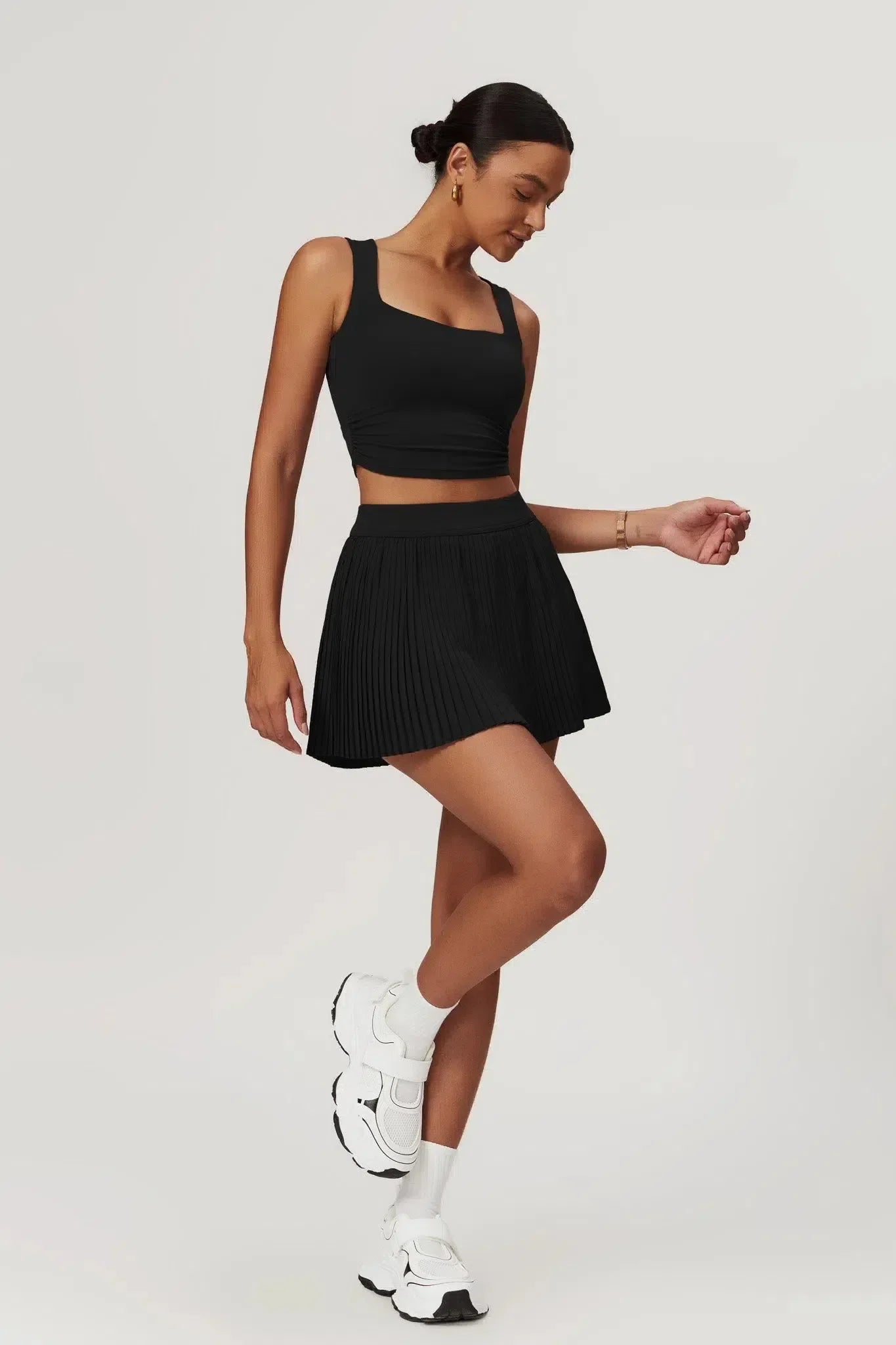 Abriana – Pleated design – Mini skirt-15138001486208-Santi Vento Atelier