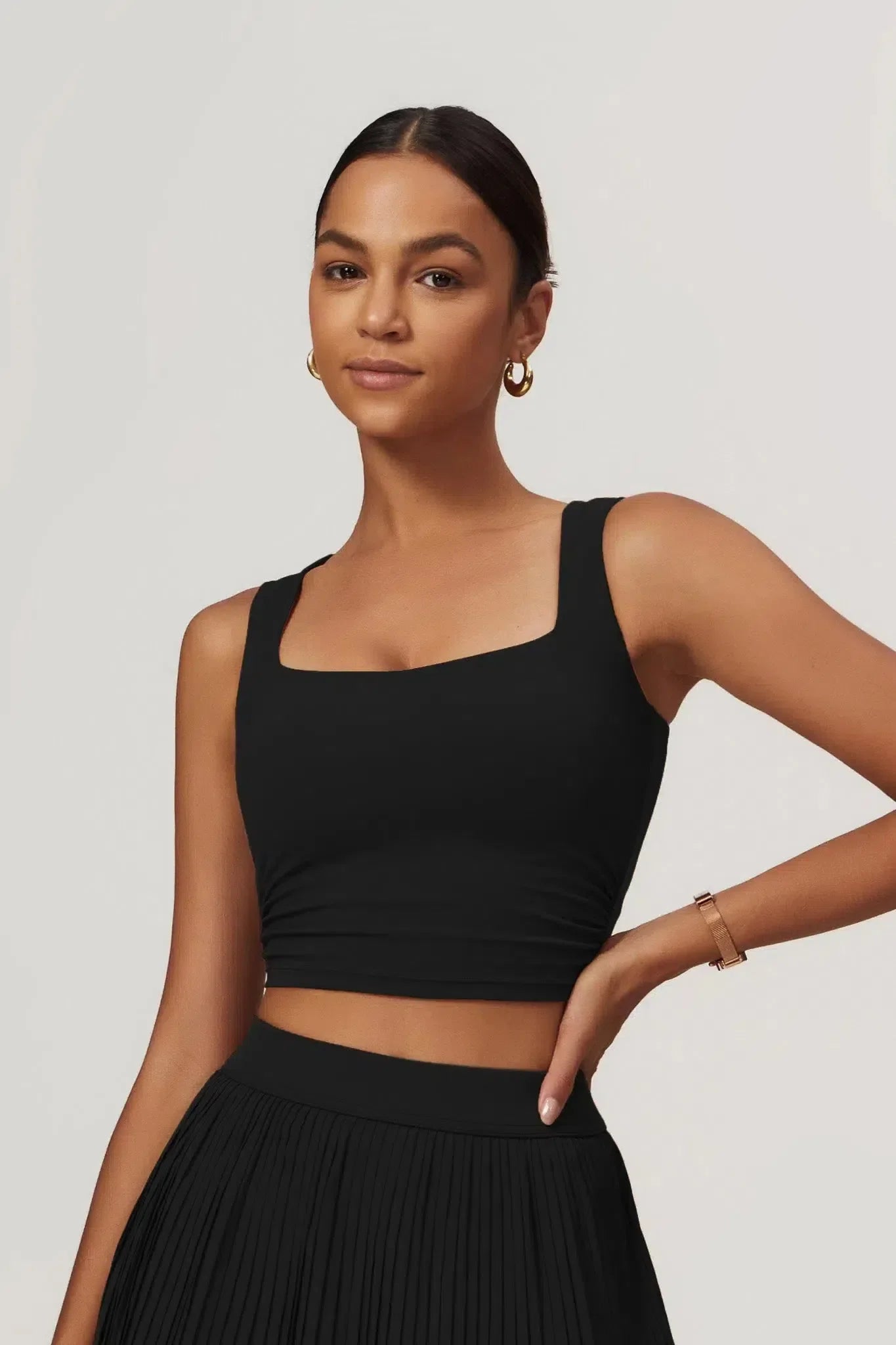 Abriana – Square neckline – Sleek fit top-15138000961920-Santi Vento Atelier