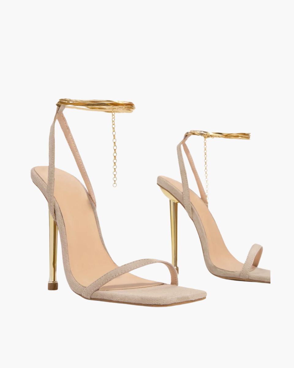 Adrienne – Gold-tone hardware – Ankle chain stiletto heels-15137993097600-Santi Vento Atelier