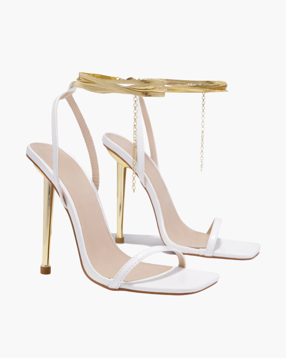 Adrienne – Gold-tone hardware – Ankle chain stiletto heels-15137993097600-Santi Vento Atelier