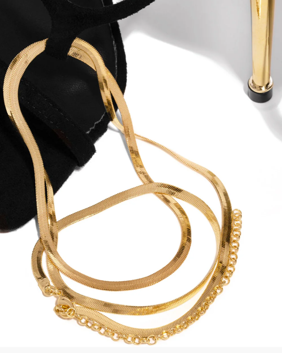 Adrienne – Gold-tone hardware – Ankle chain stiletto heels-15137993097600-Santi Vento Atelier