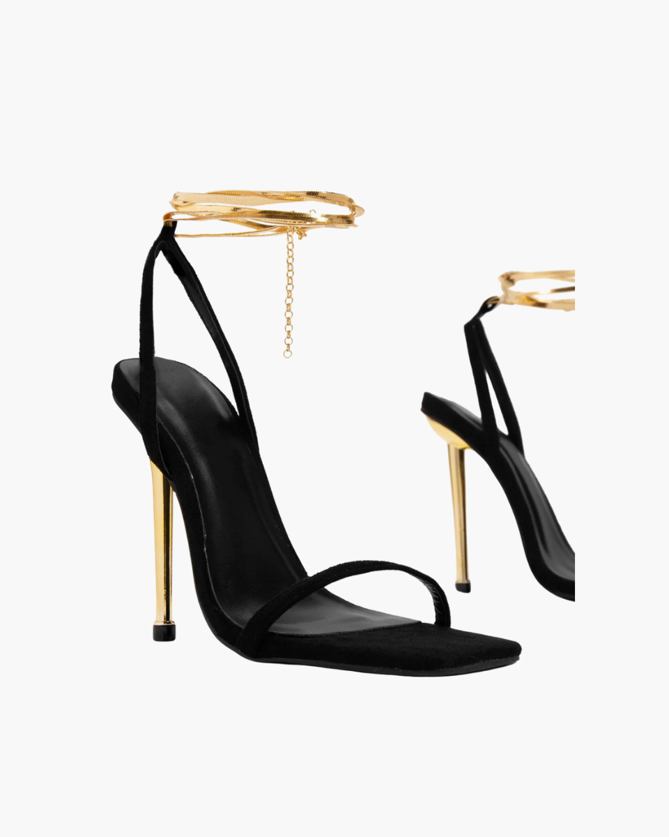 Adrienne – Gold-tone hardware – Ankle chain stiletto heels-15137993097600-Santi Vento Atelier