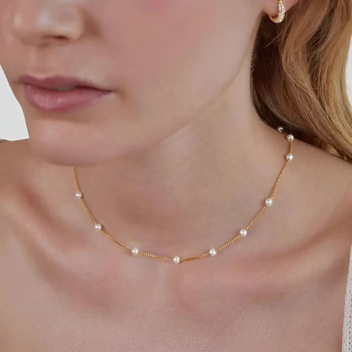 Albirea – Simulated pearls – Necklace-15137989362048-Santi Vento Atelier