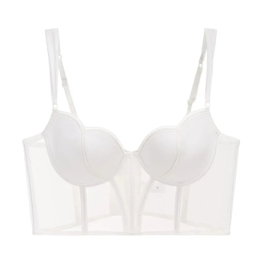 Alida – Sheer bodice – Corset and panty set-15138005123456-Santi Vento Atelier