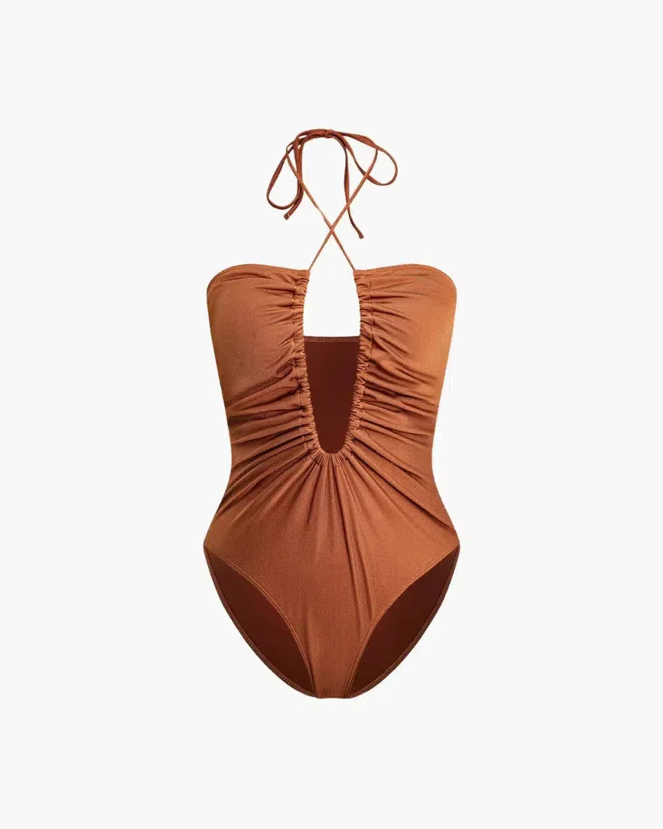 Alisse – Chic fit – Ruched one-piece swimsuit-15138007810432-Santi Vento Atelier