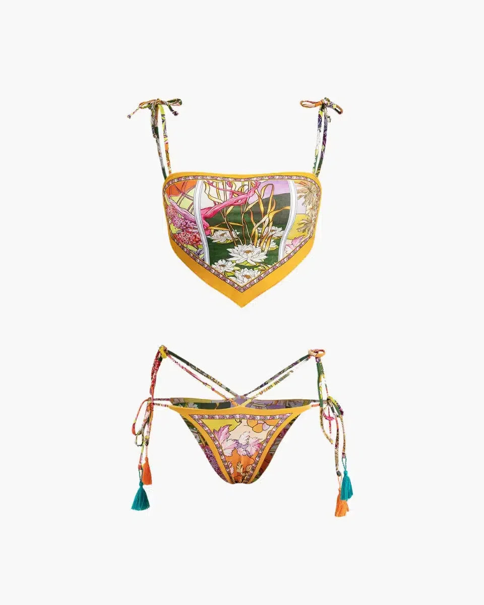 Amaril – Tropical style – Floral bikini set-15138008859008-Santi Vento Atelier