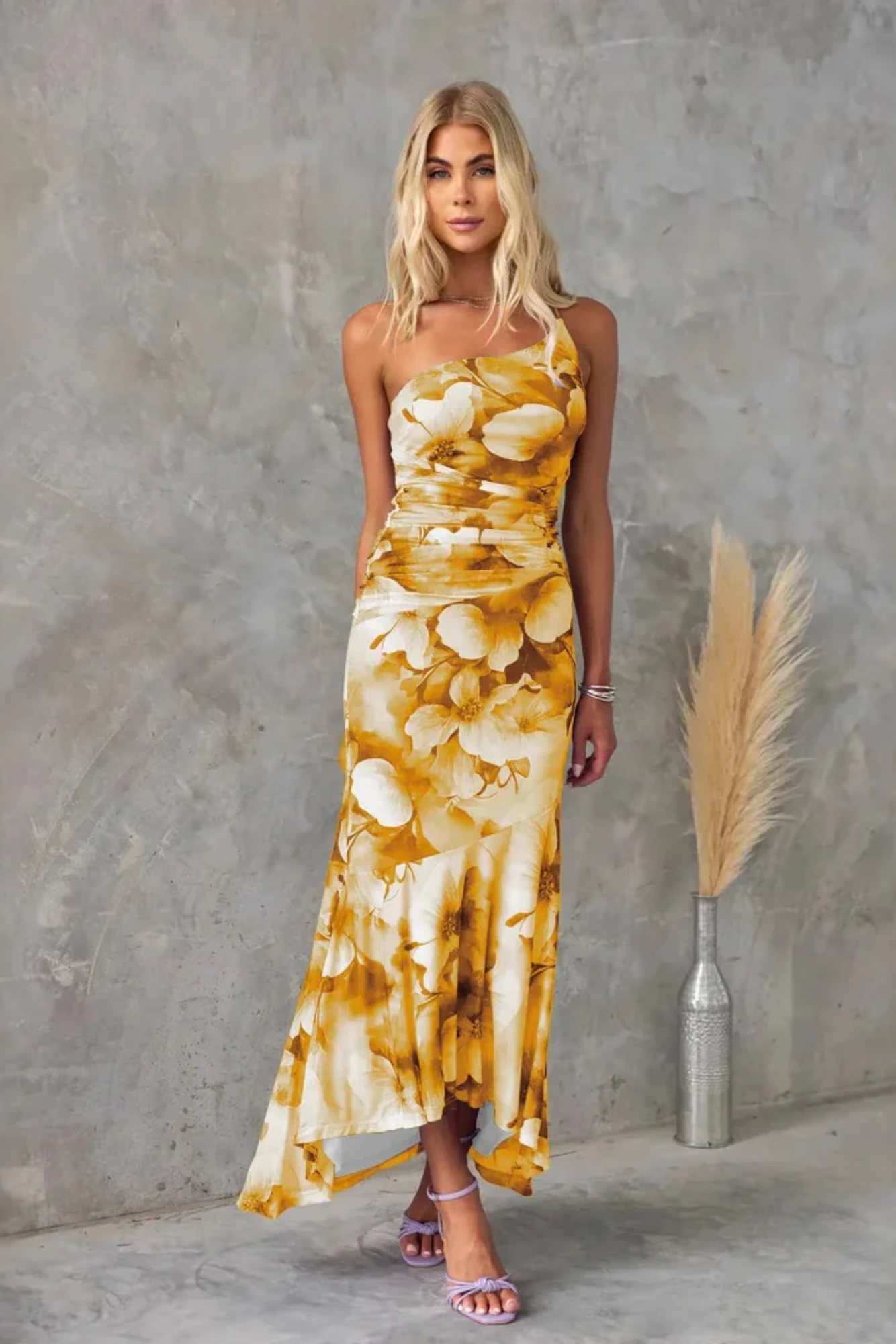 Ameliora – Fitted bodice flow – Maxi dress-15139769287040-Santi Vento Atelier