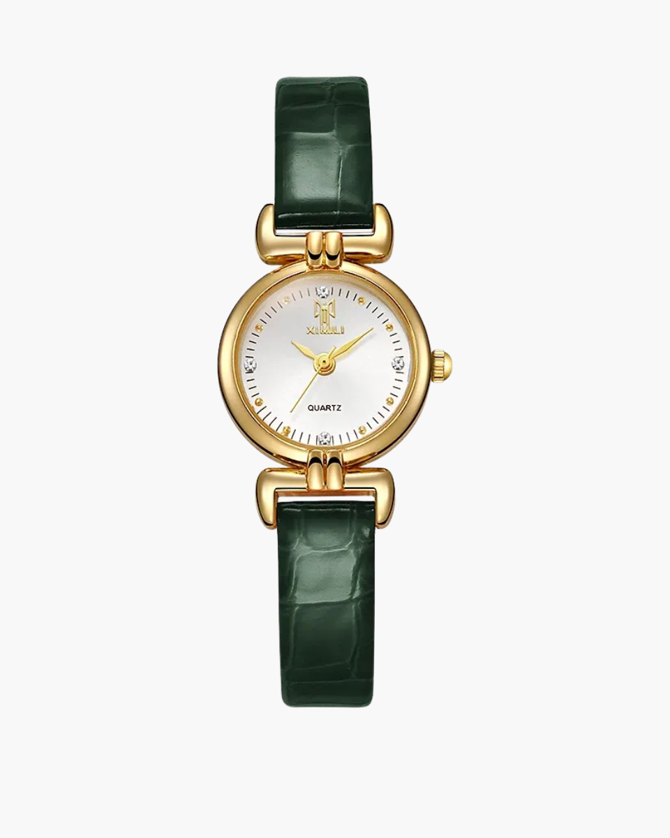 Amélisse – Bordeaux leather – Wristwatch-15137987395968-Santi Vento Atelier