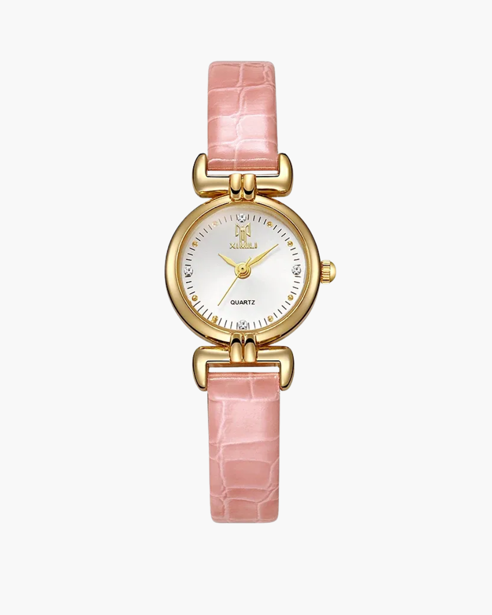 Amélisse – Bordeaux leather – Wristwatch-15137987395968-Santi Vento Atelier