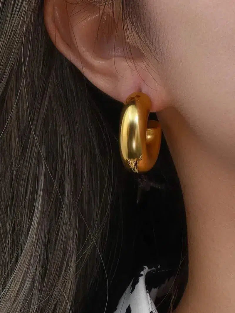 Amore – Chunky design – Hoop earrings-15137989689728-Santi Vento Atelier