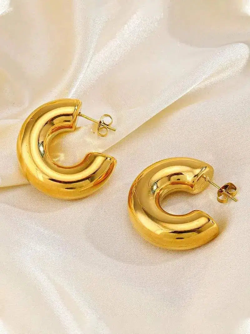 Amore – Chunky design – Hoop earrings-15137989689728-Santi Vento Atelier