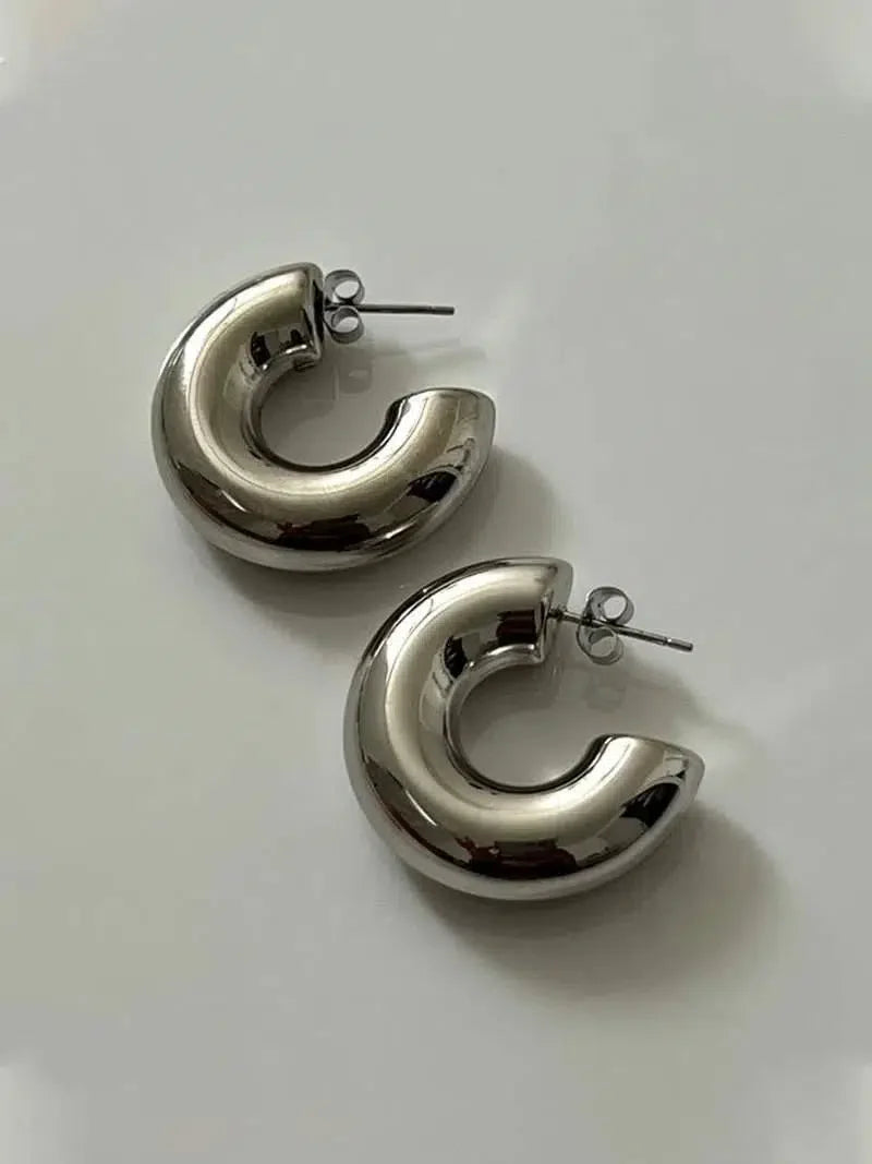 Amore – Chunky design – Hoop earrings-15137989689728-Santi Vento Atelier