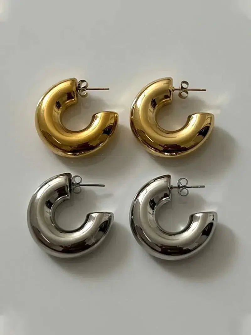 Amore – Chunky design – Hoop earrings-15137989689728-Santi Vento Atelier