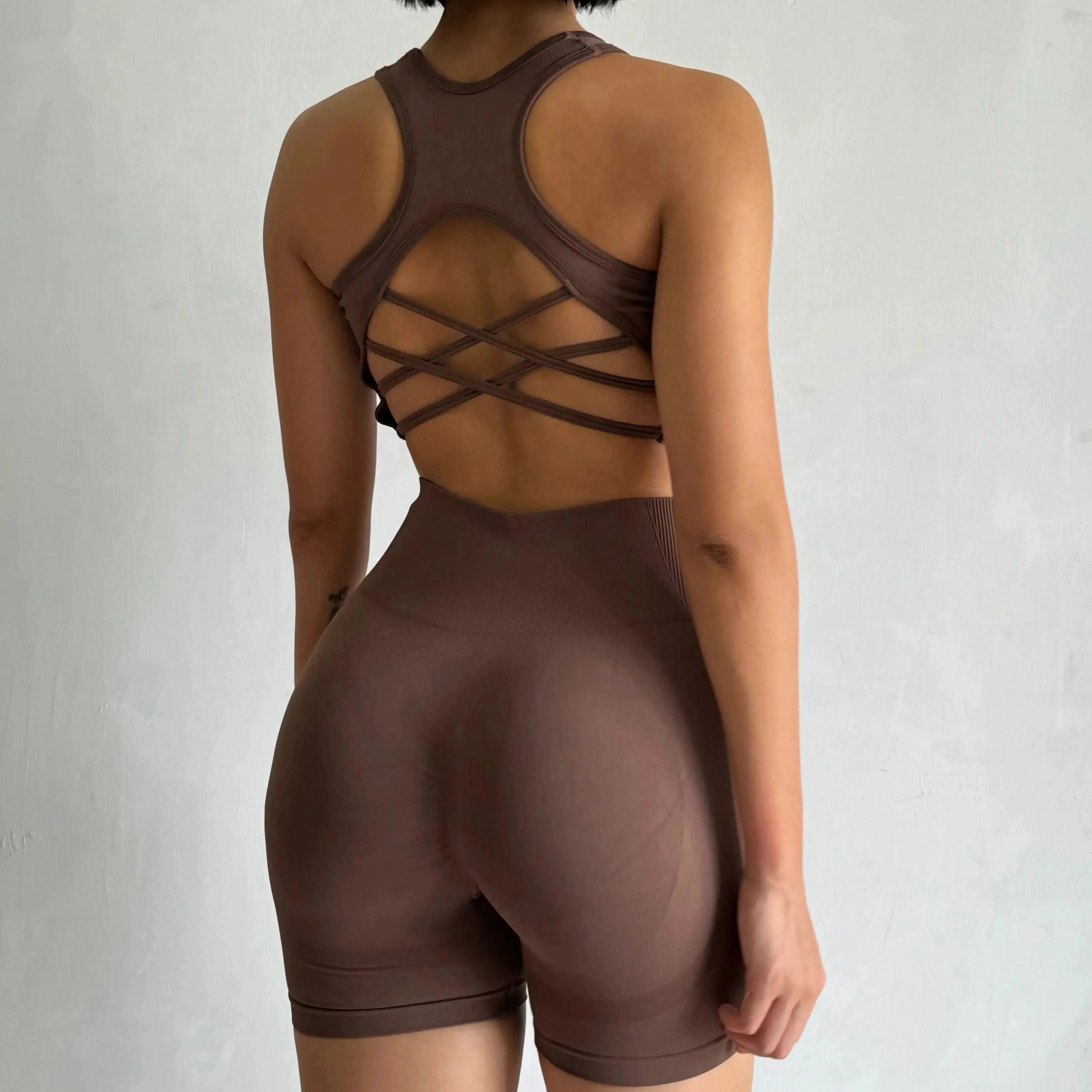 Angelica – Sweat-wicking fabric – Push-up fitness set-15138003255680-Santi Vento Atelier