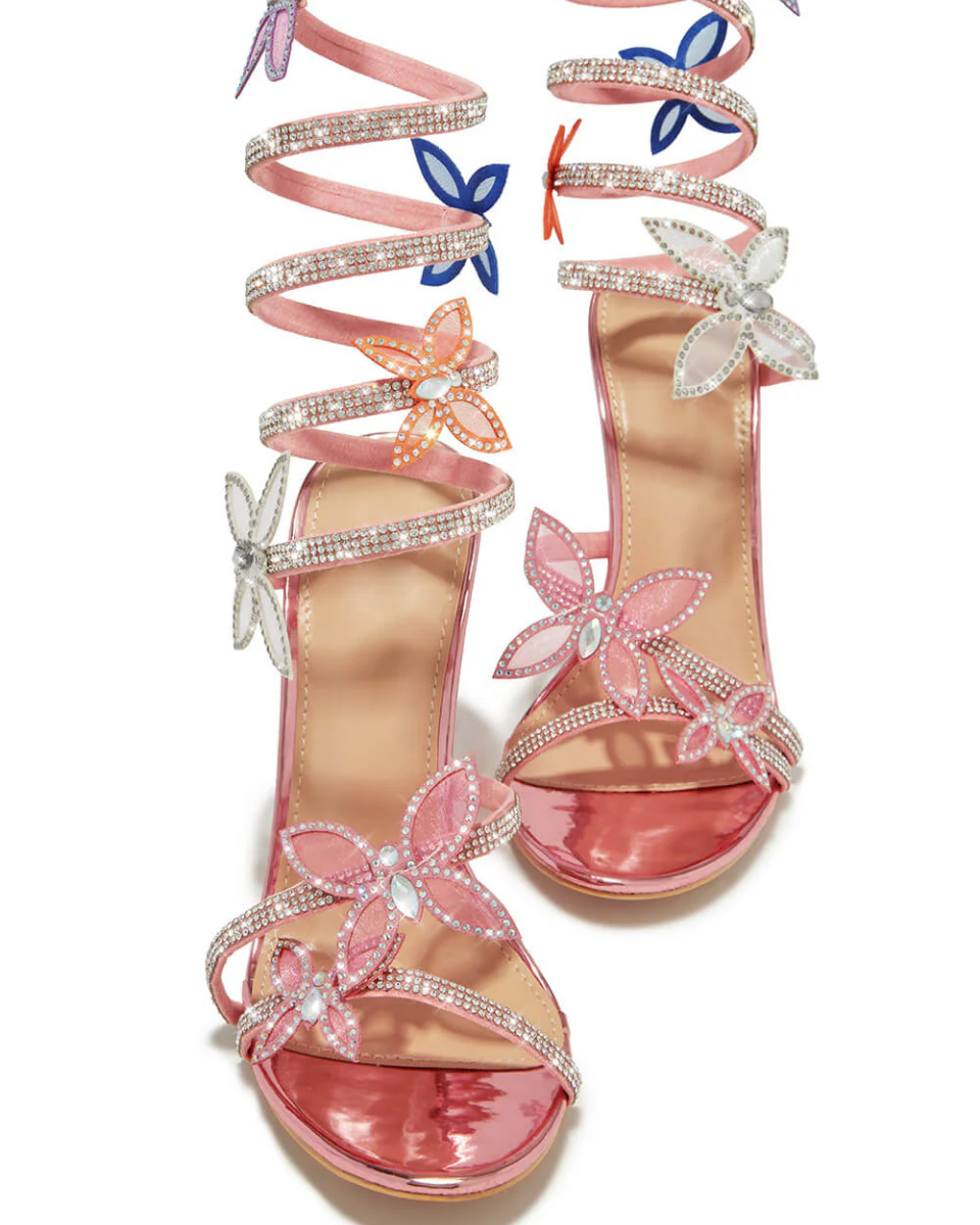 Apolline – Embellished design – Butterfly rhinestone heels-15137993130368-Santi Vento Atelier