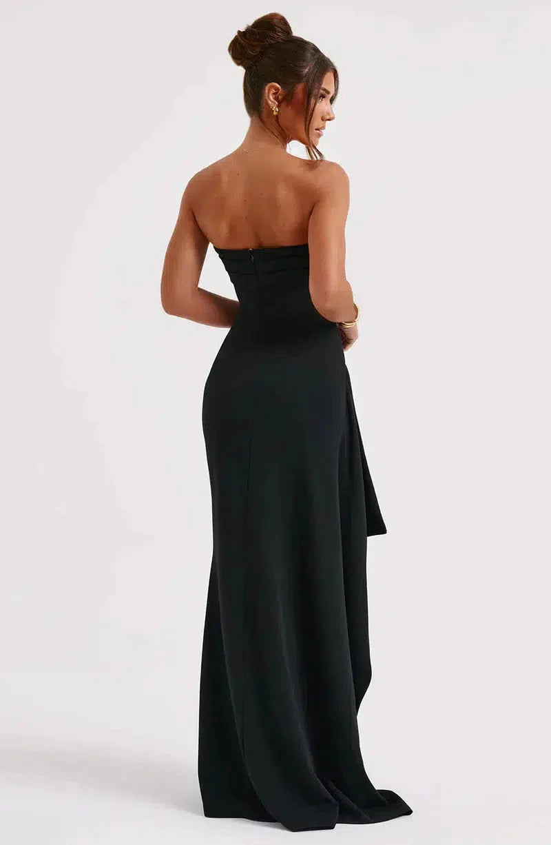 Arcadia – Thigh-high split – Maxi dress-15139766632832-Santi Vento Atelier